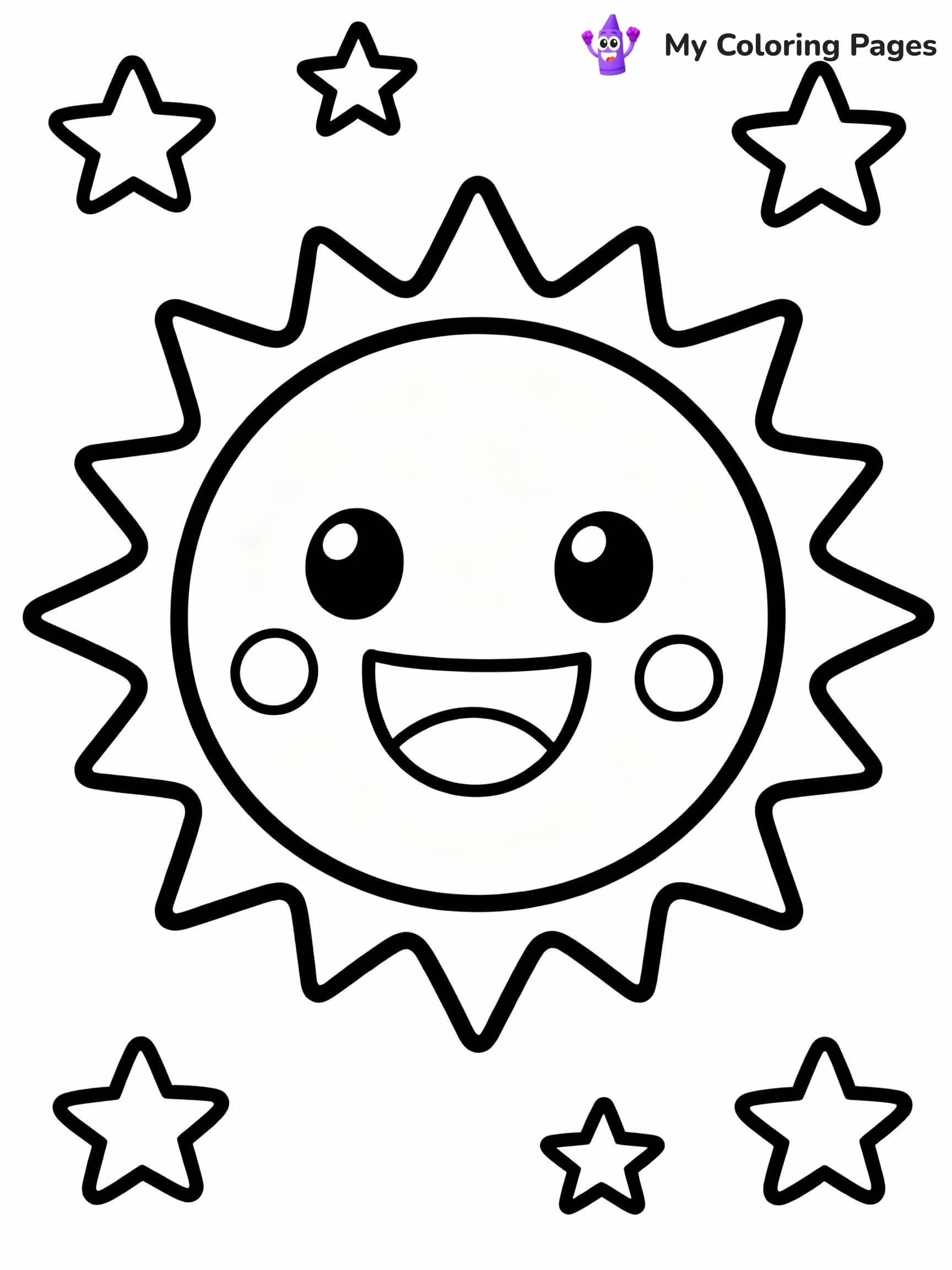 Sun Coloring Pages - 3