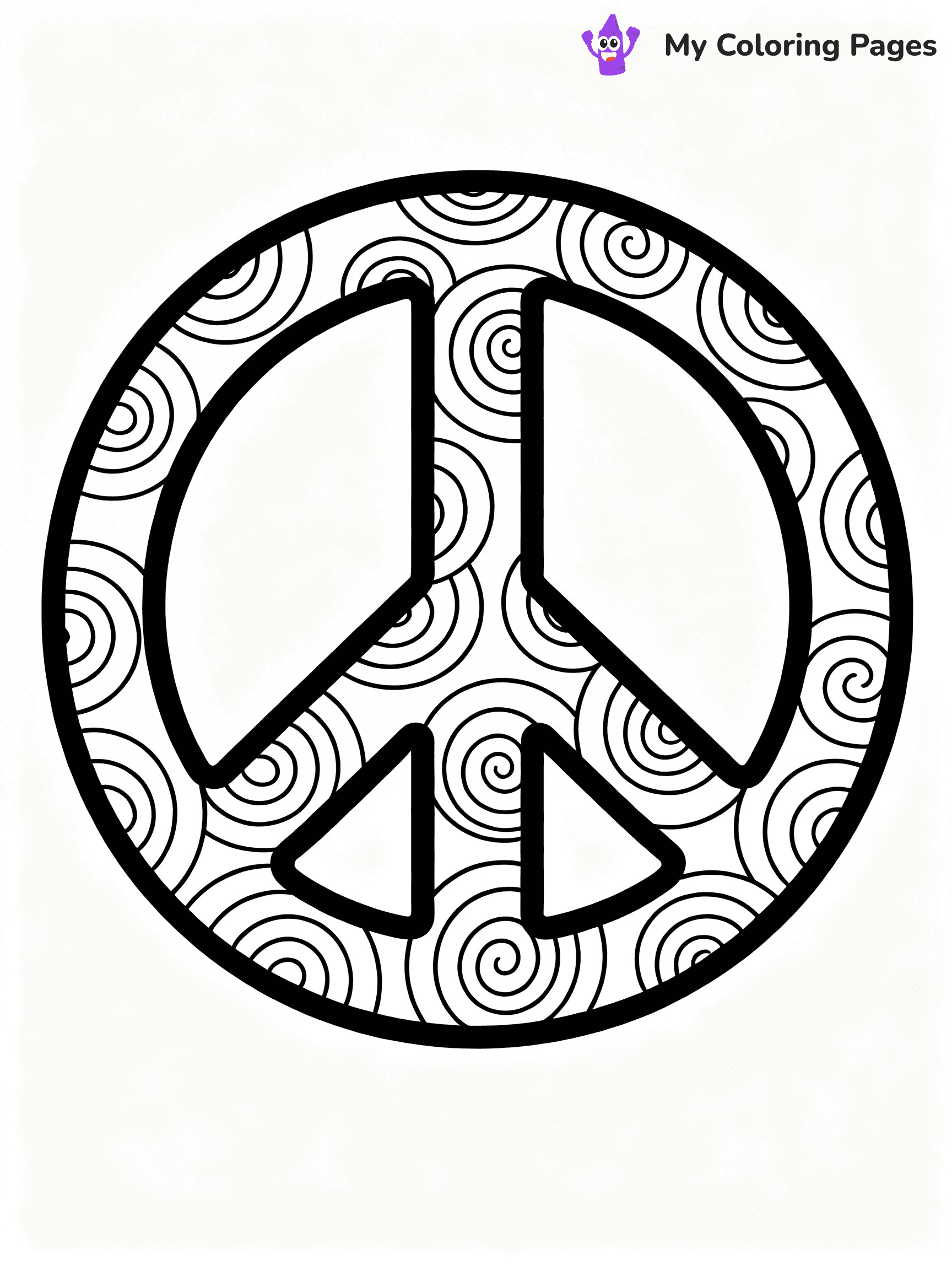 Peace Sign Coloring Pages - 11