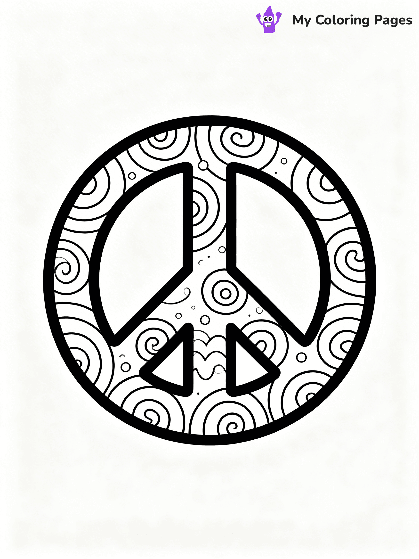 Peace Sign Coloring Pages - 10