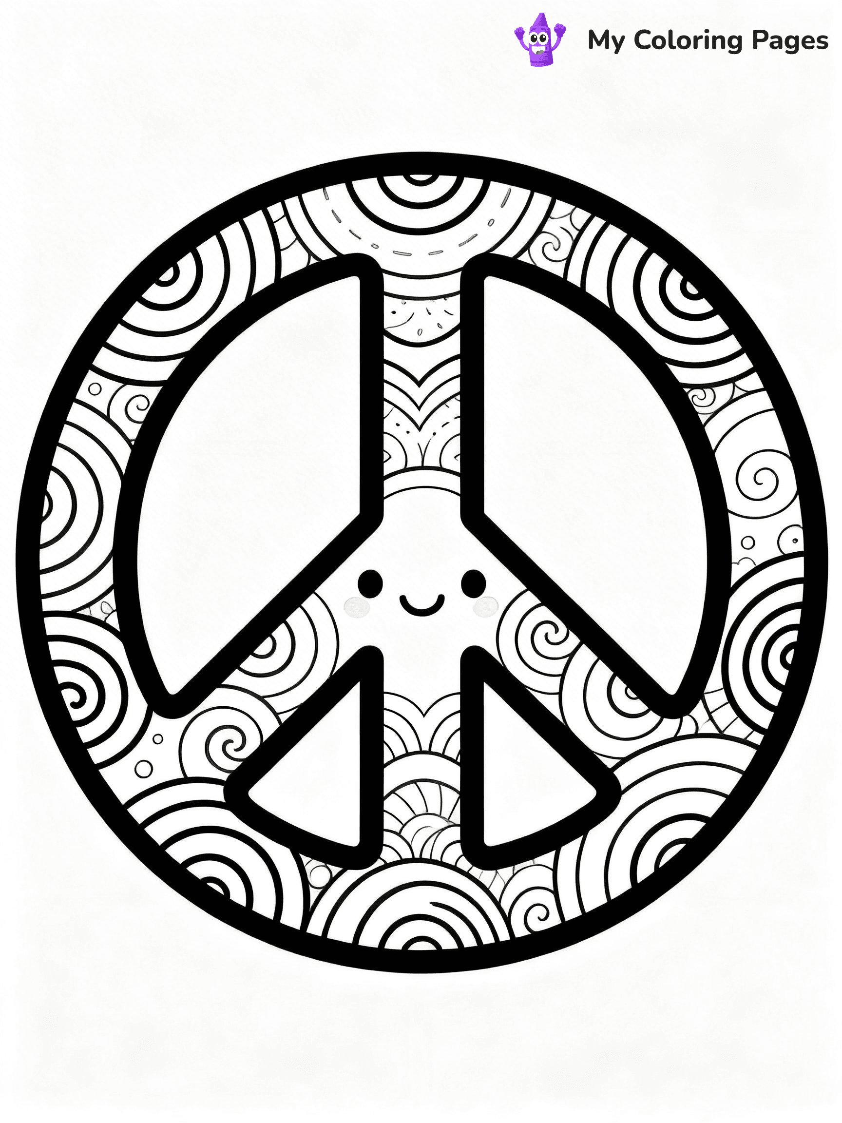Peace Sign Coloring Pages - 9