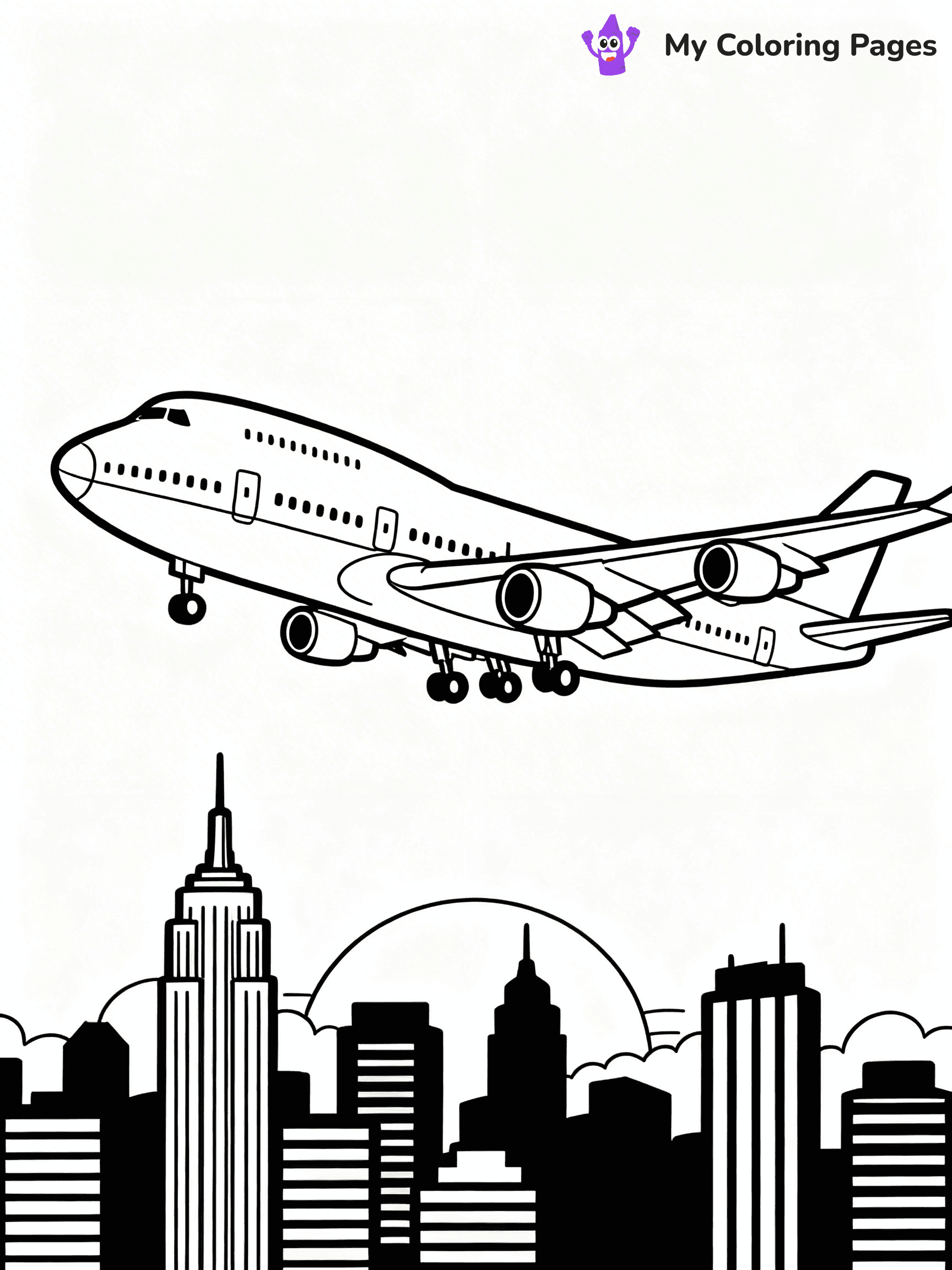 747 Coloring Pages - 4