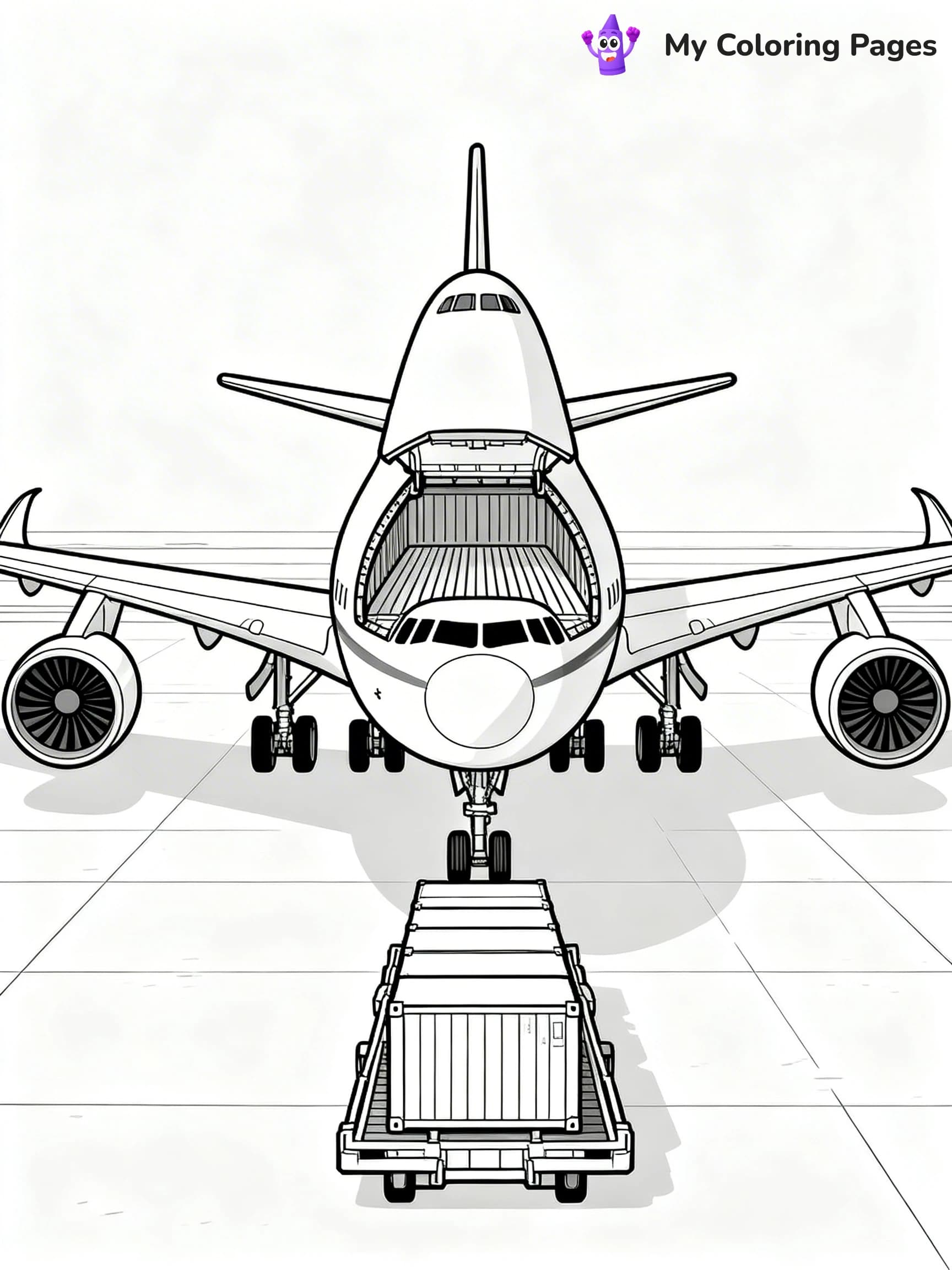 747 Coloring Pages - 1