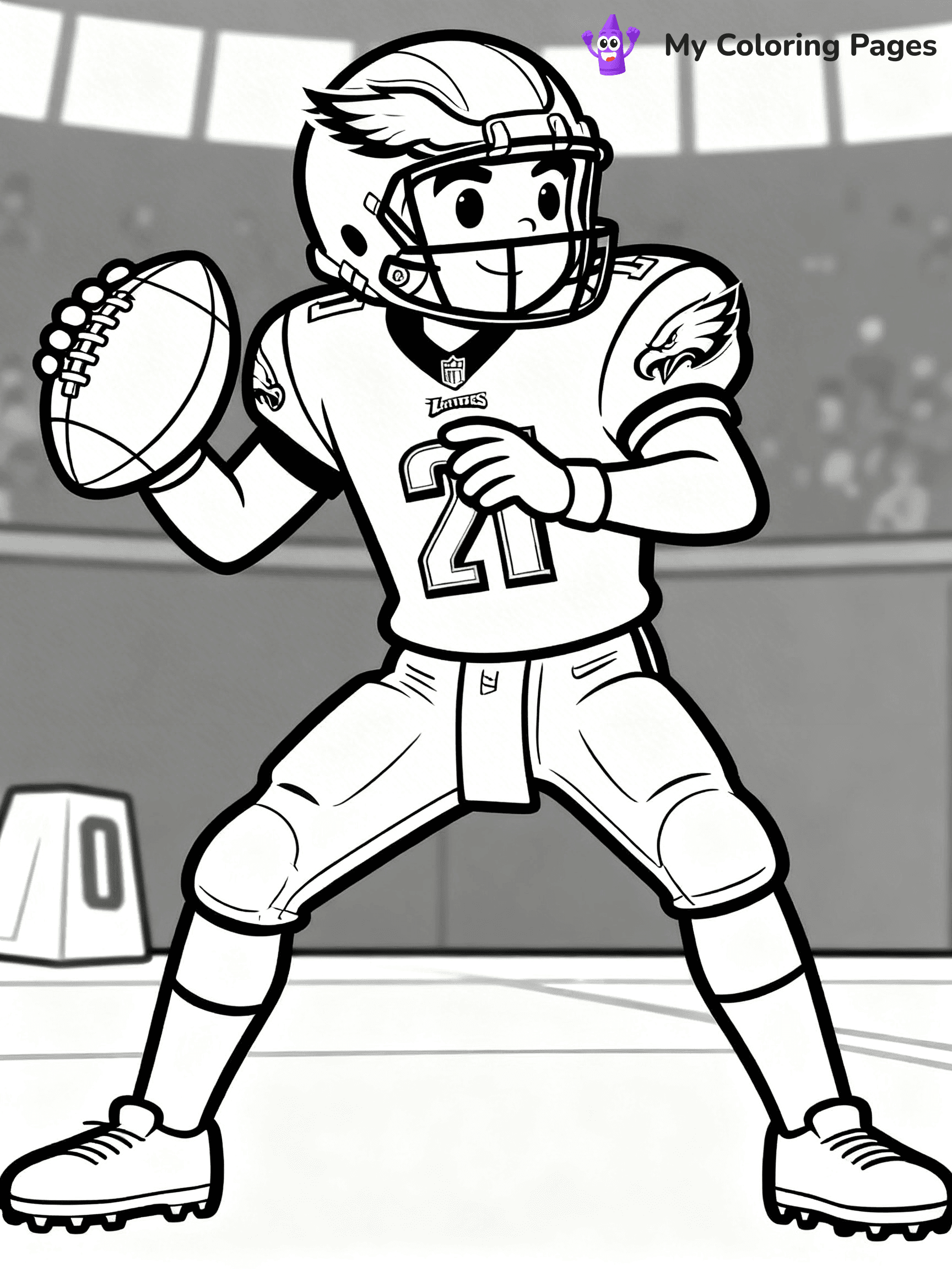 Philadelphia Eagles Coloring Pages - 1