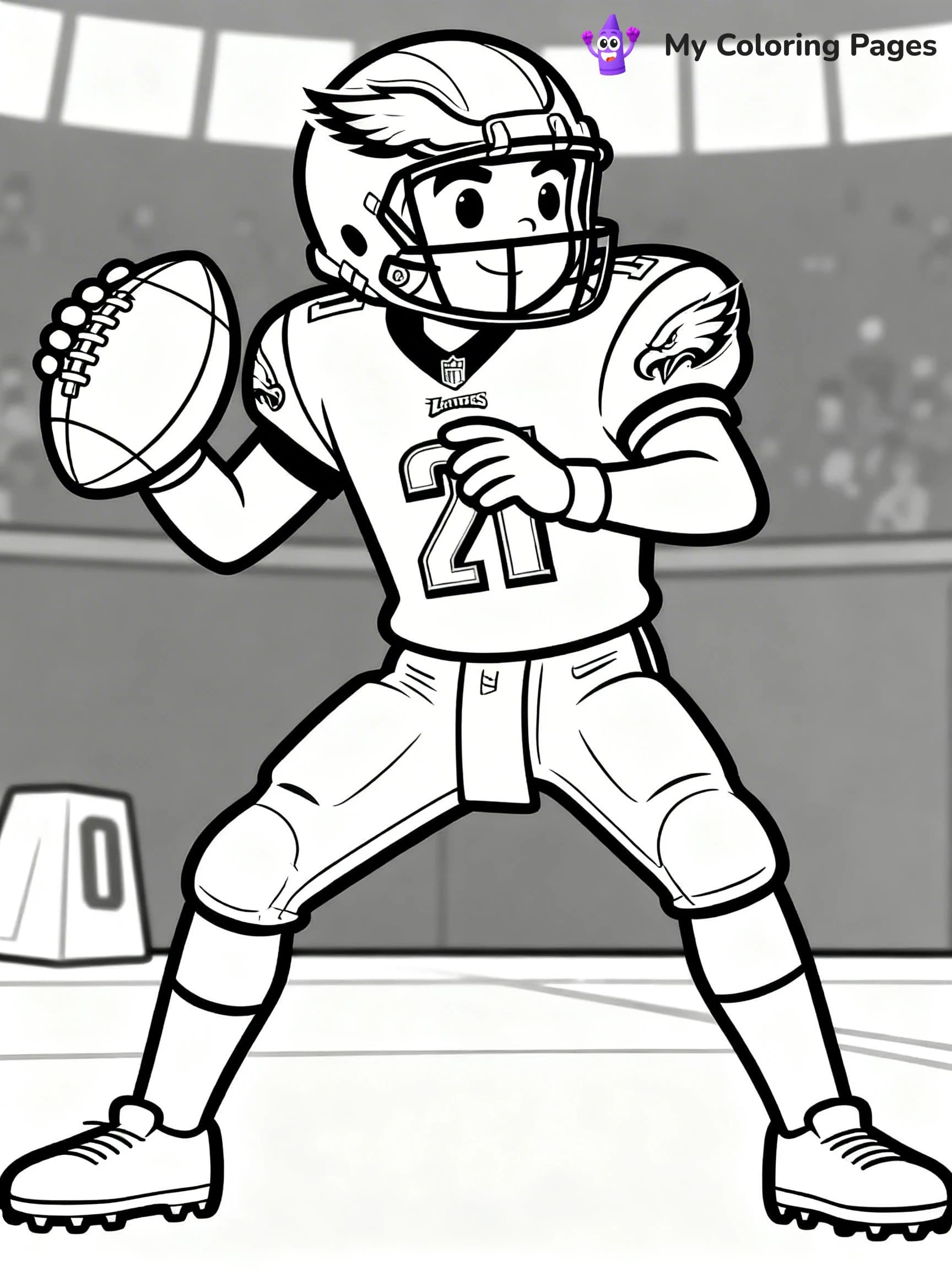 Philadelphia Eagles Coloring Pages - 1