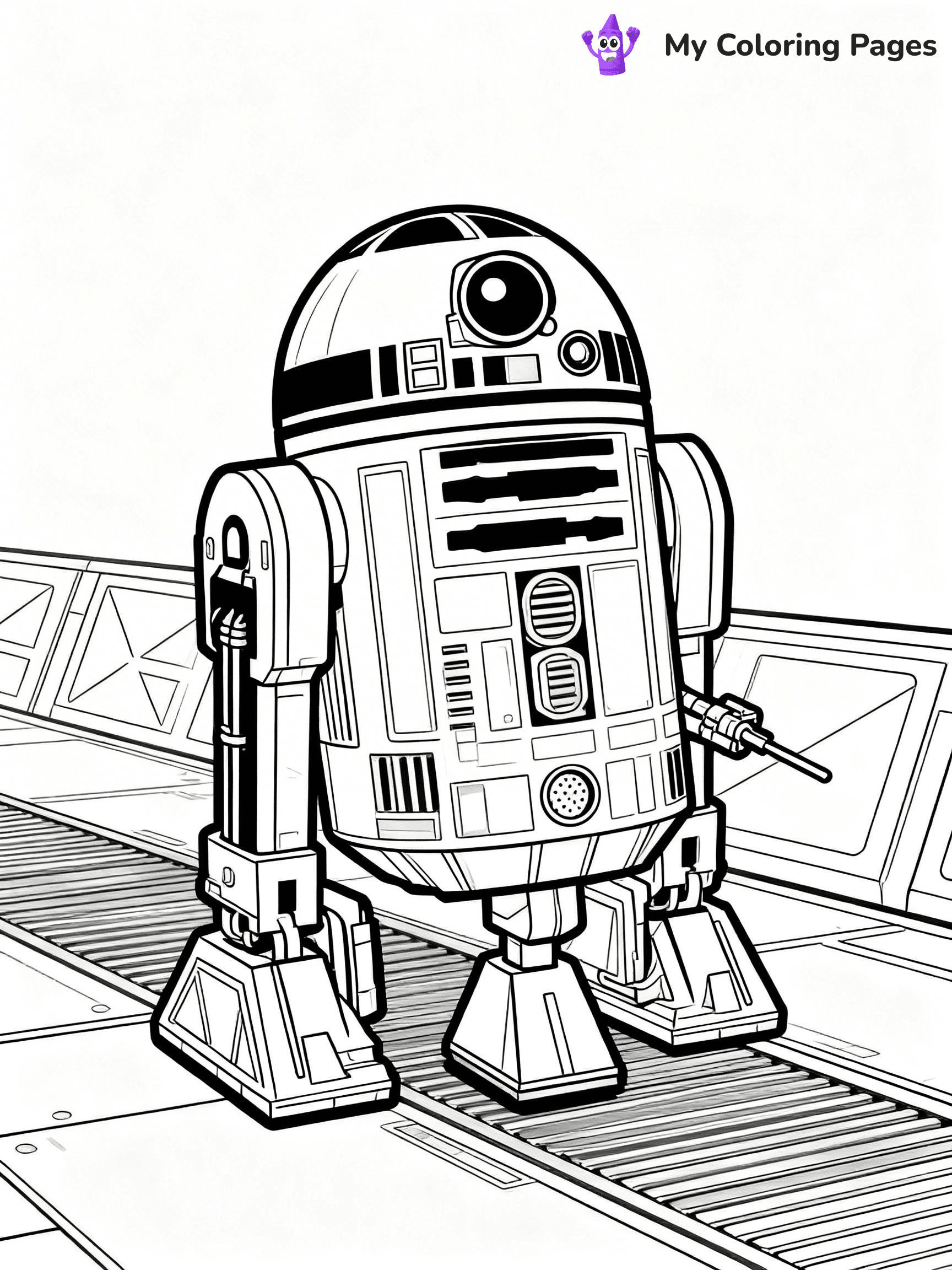 R2D2 Coloring Pages - 17