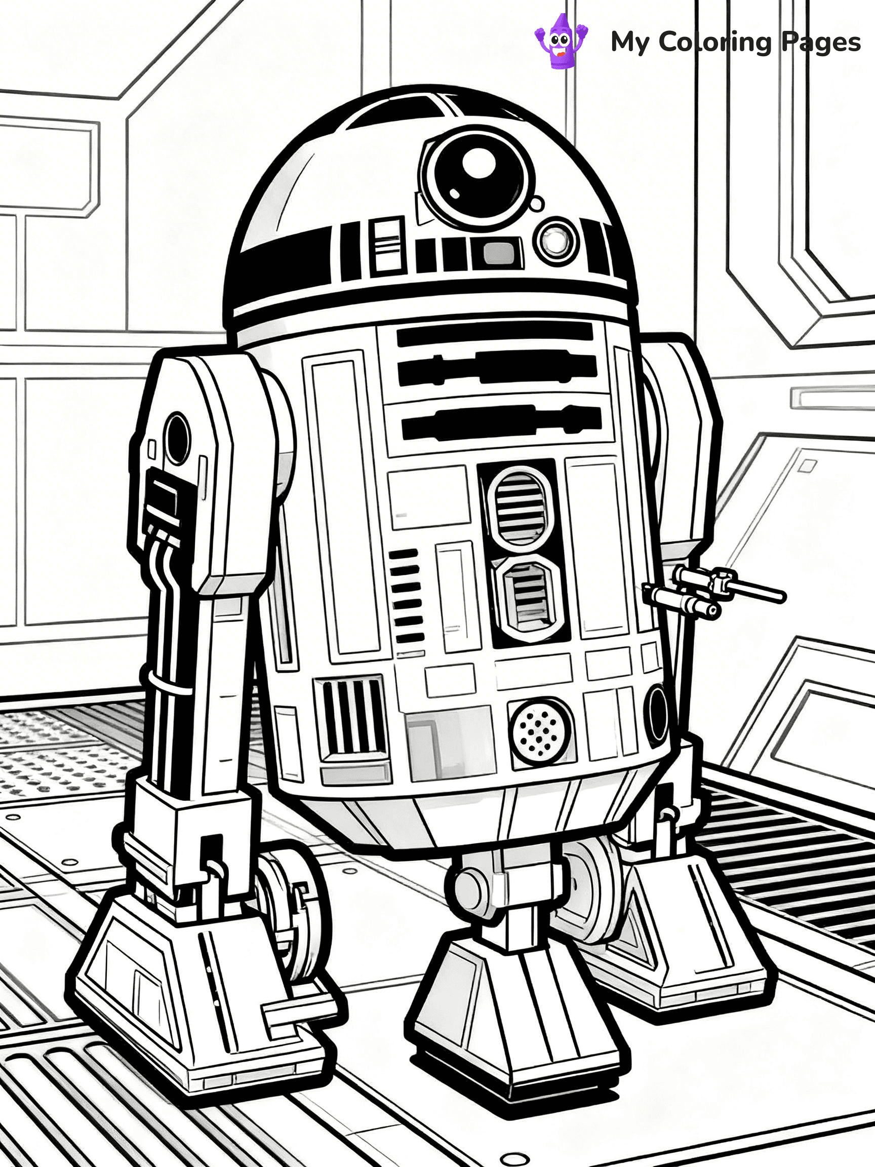 R2D2 Coloring Pages - 16