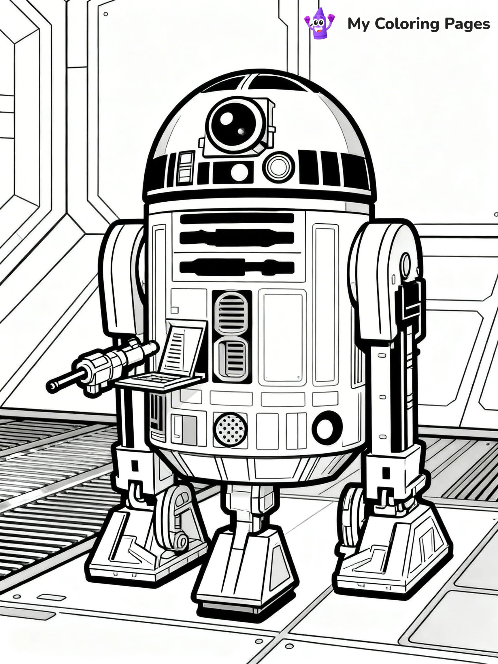 R2D2 Coloring Pages - 13