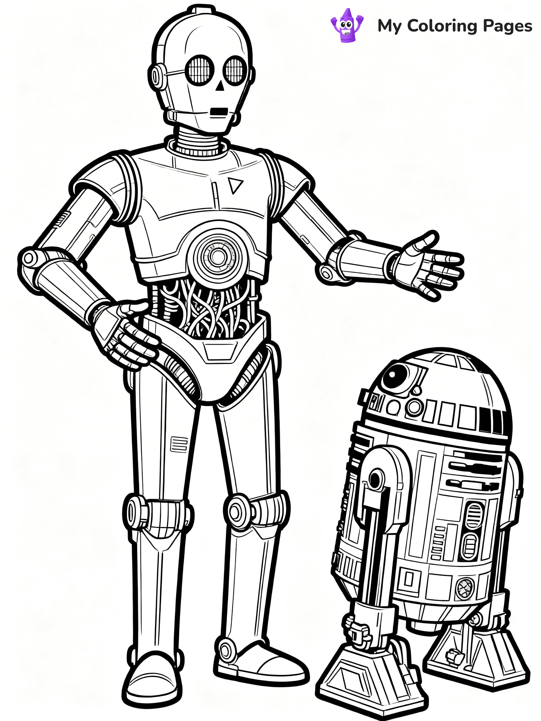 R2D2 Coloring Pages - 3
