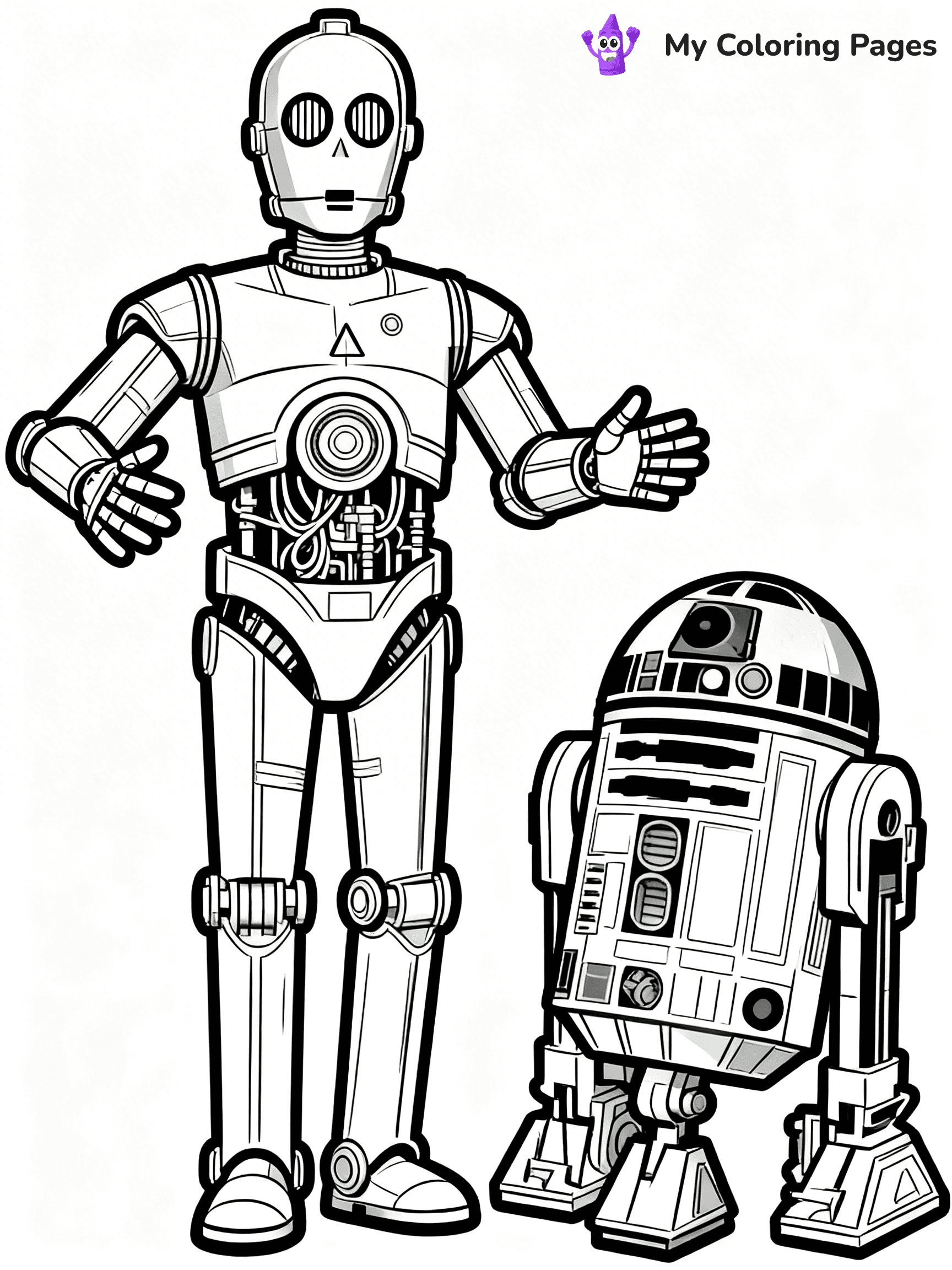 R2D2 Coloring Pages - 2