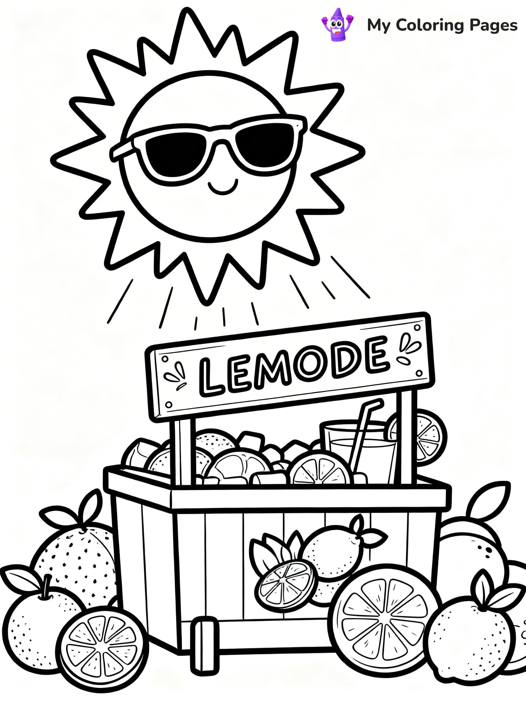 Lemonade Coloring Pages - 3