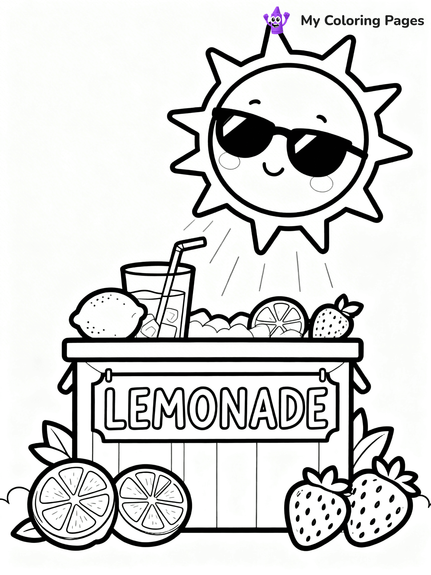 Lemonade Coloring Pages - 2