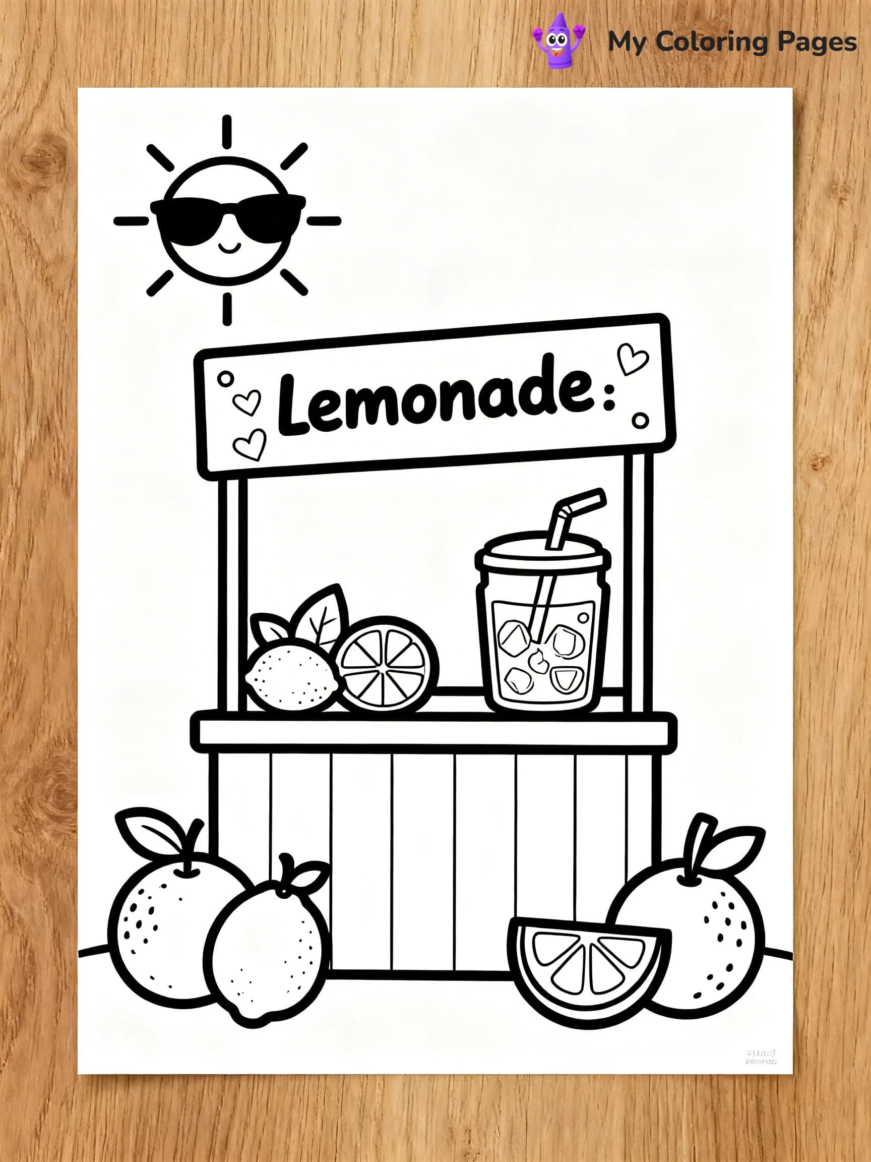 Lemonade Coloring Pages - 1