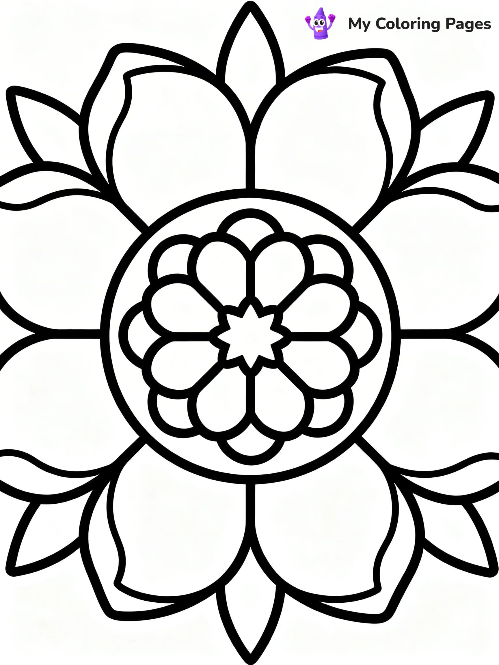 Geometric Mandala Coloring Pages - 17