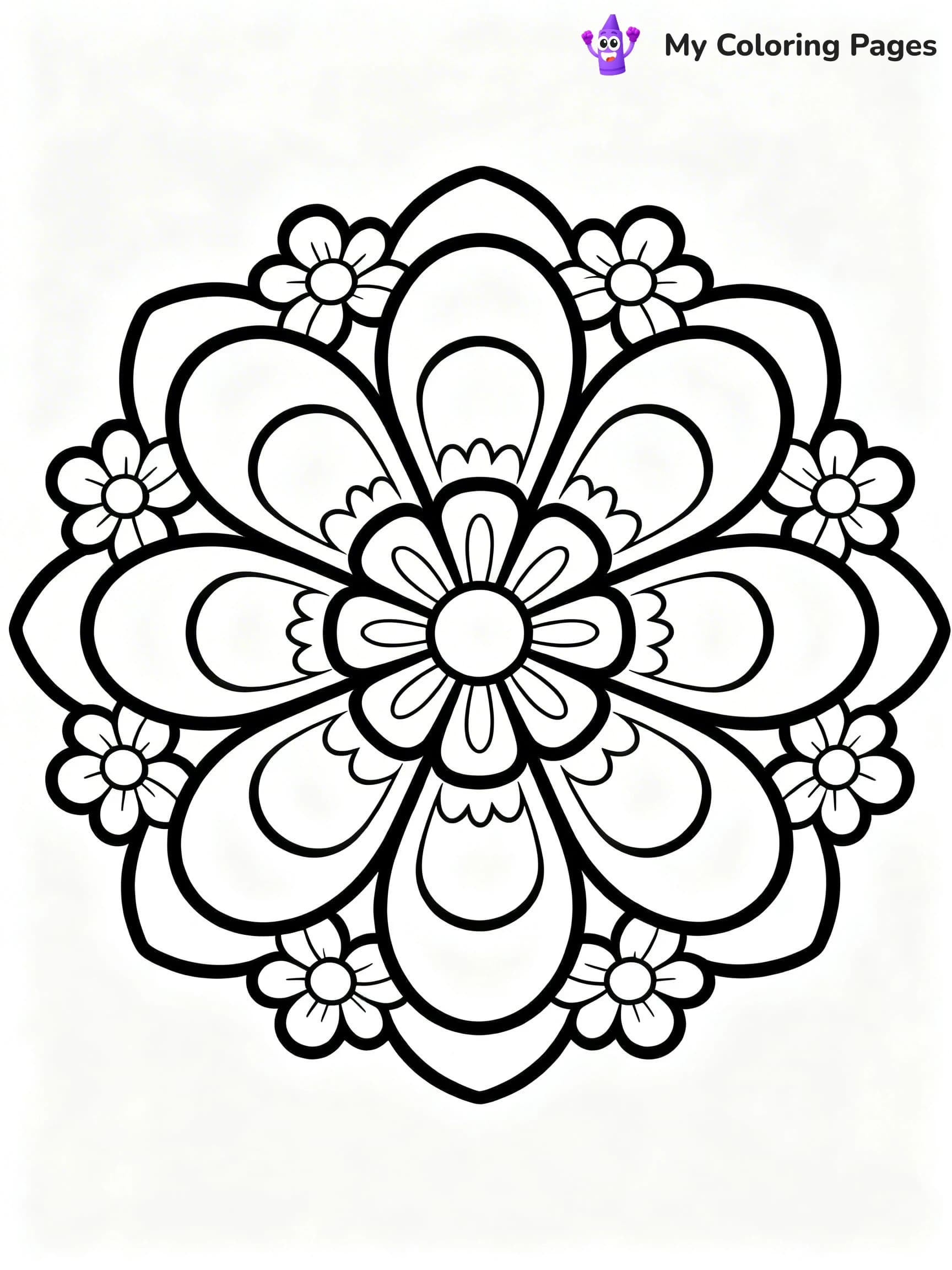 Geometric Mandala Coloring Pages - 15