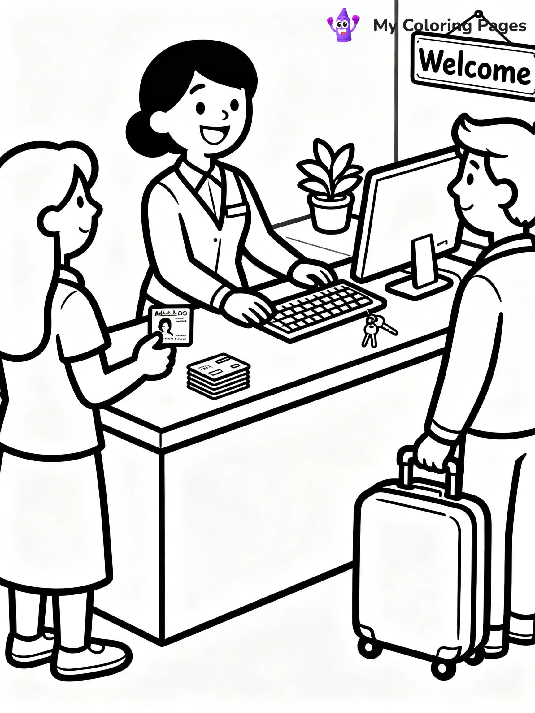 Hotel Coloring Pages - 23