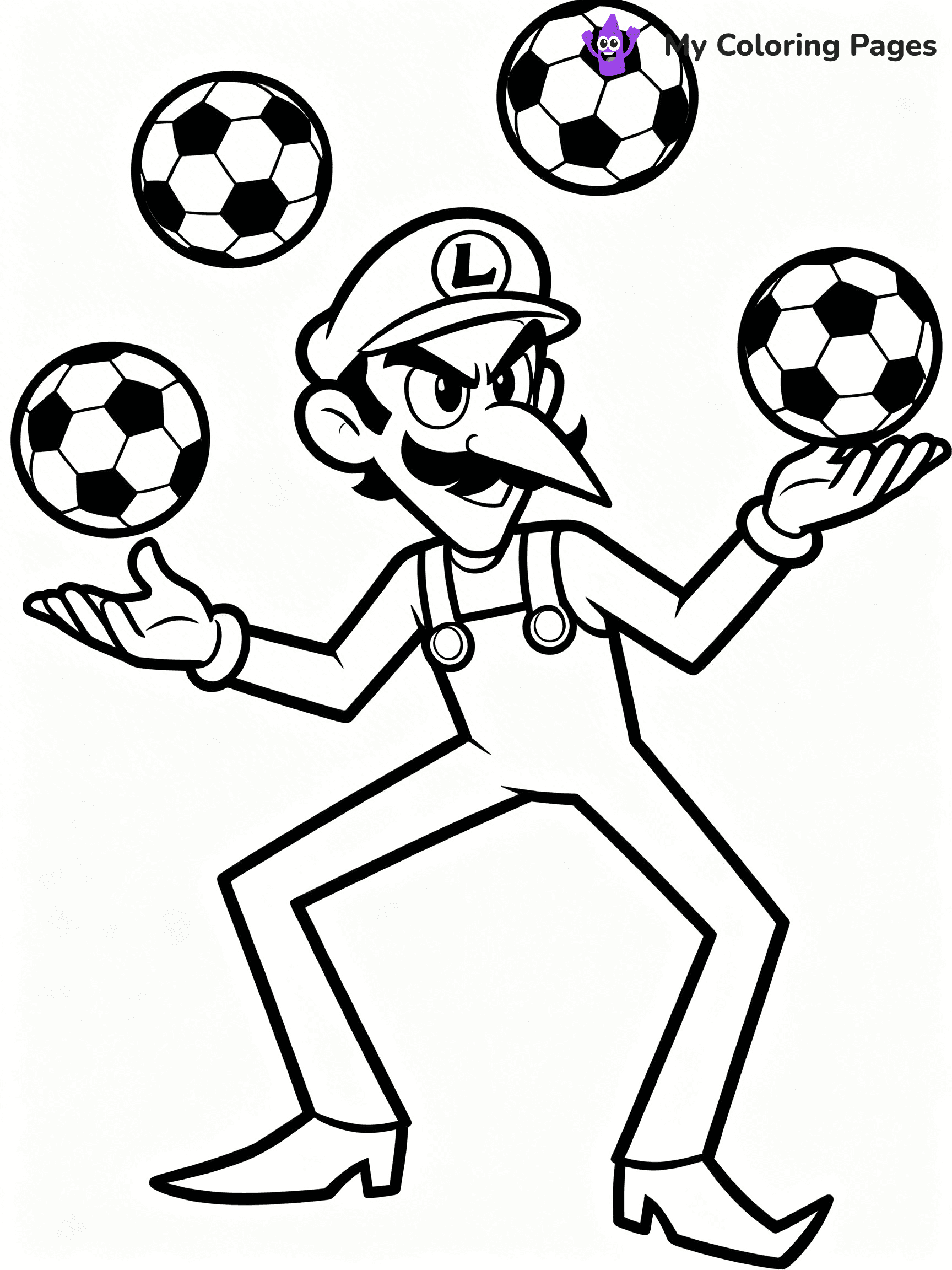 Wario Coloring Pages - 4
