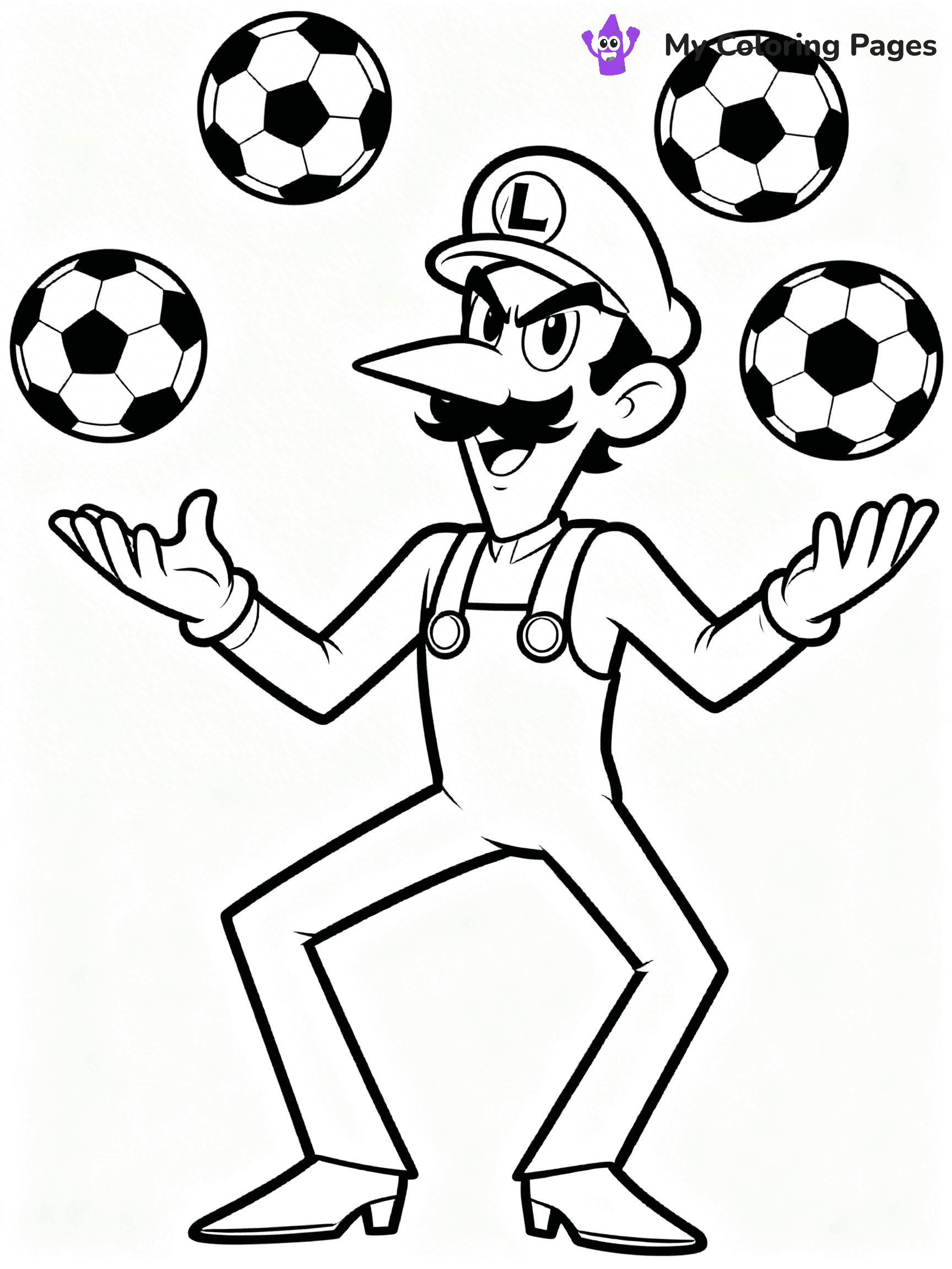 Wario Coloring Pages - 2