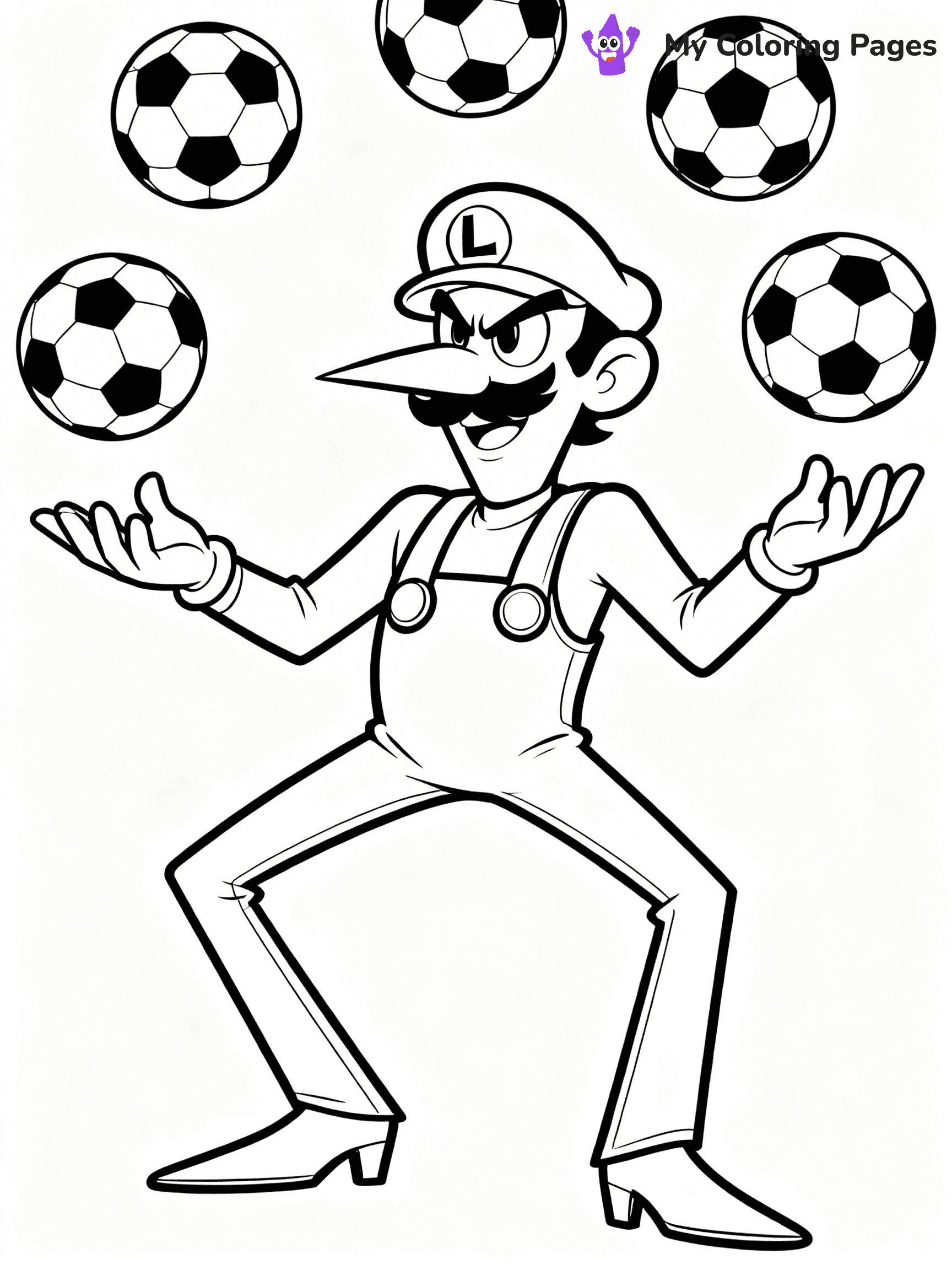 Wario Coloring Pages - 1