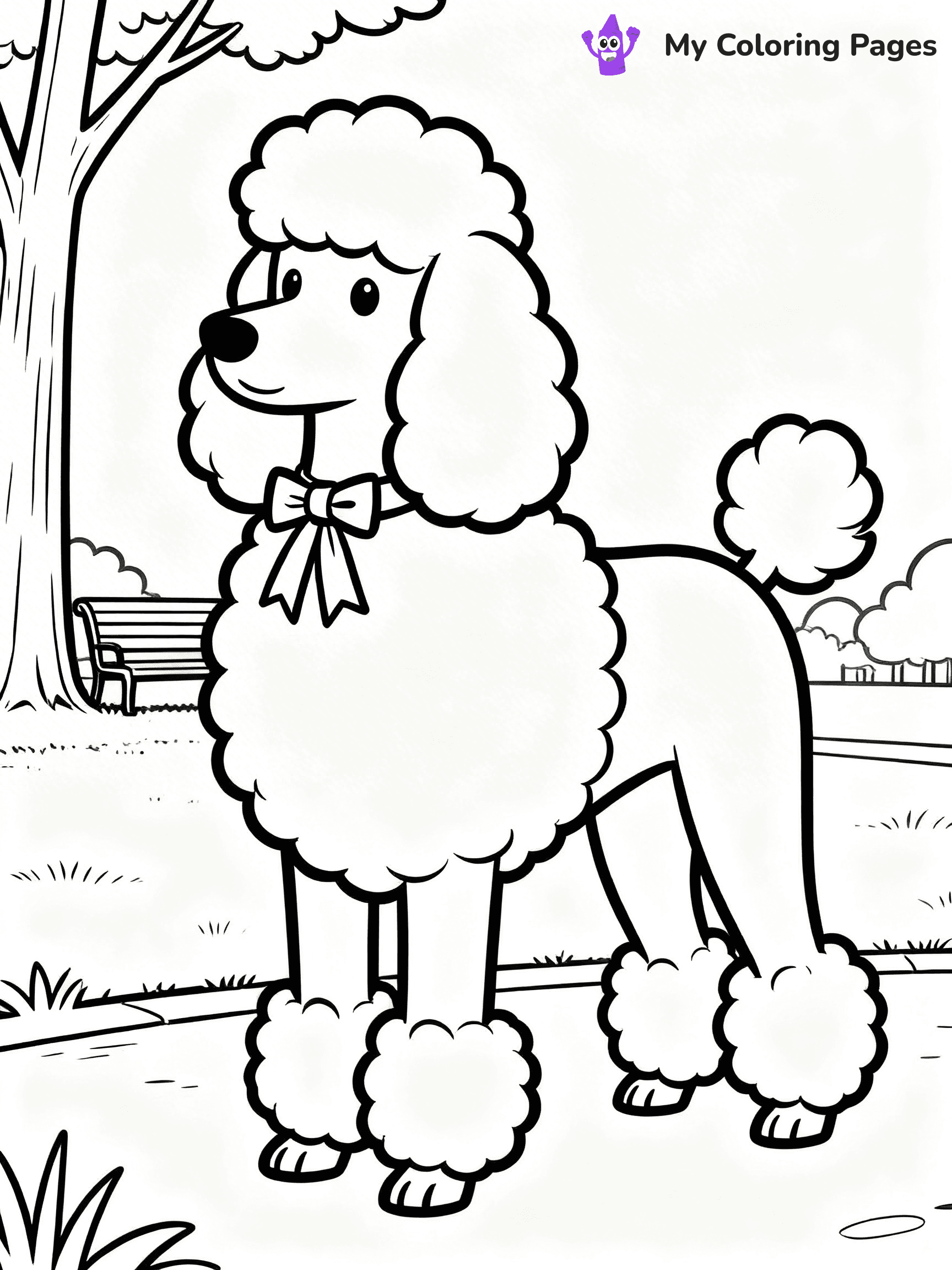 Poodle Coloring Pages - 29