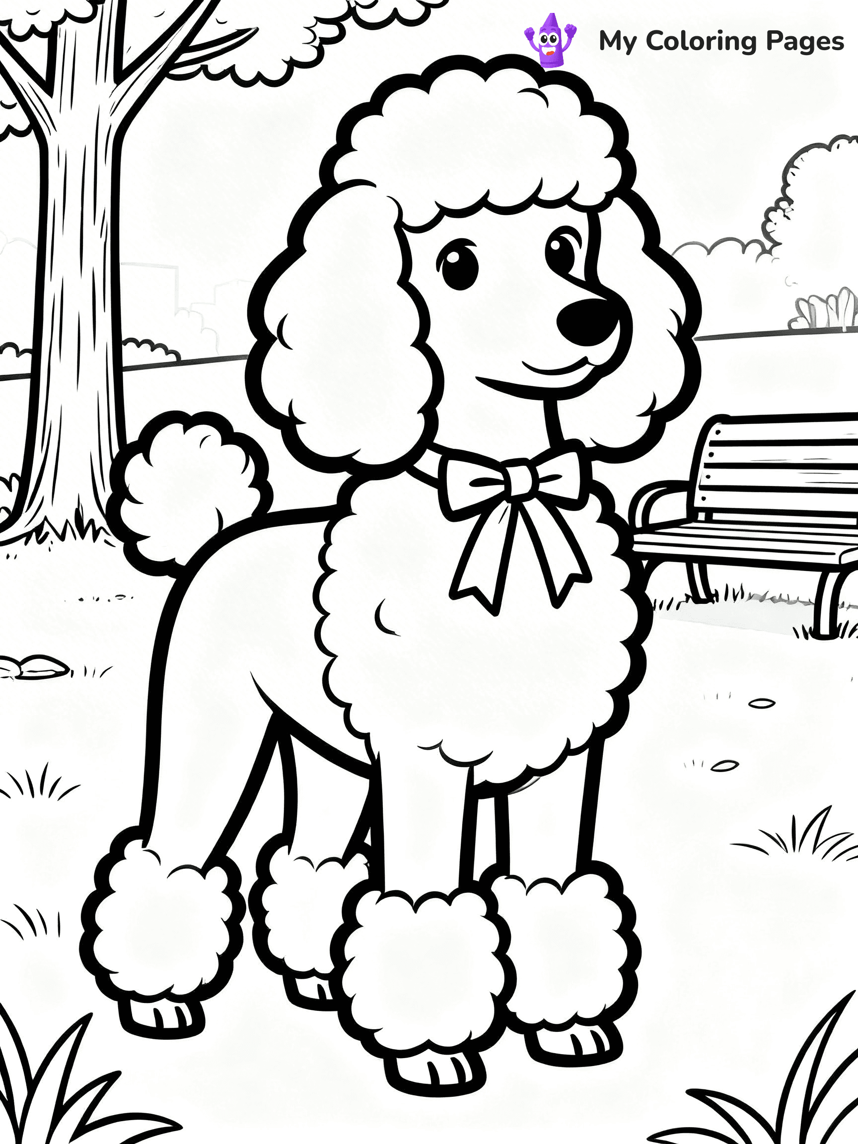 Poodle Coloring Pages - 27