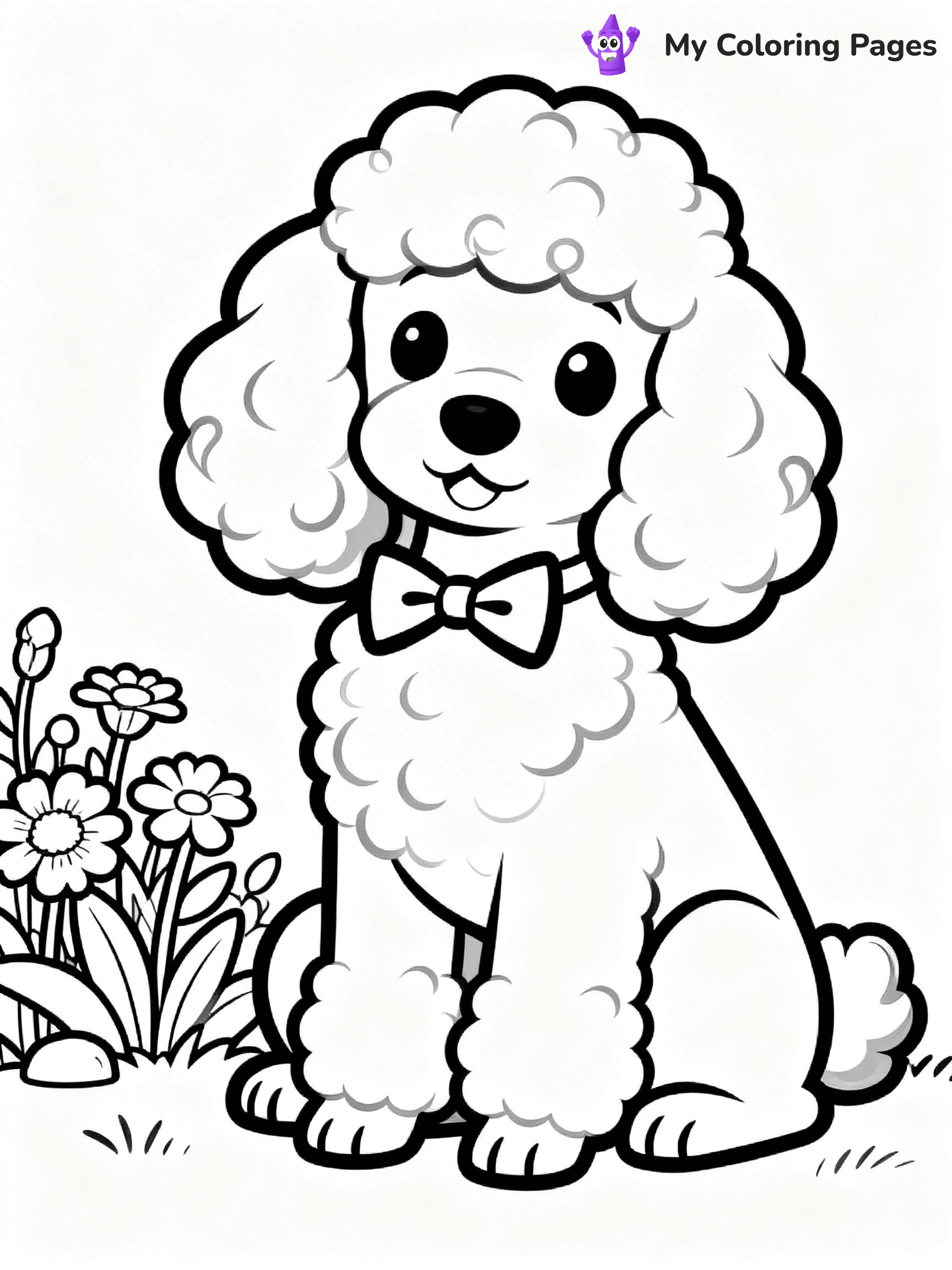Poodle Coloring Pages - 24