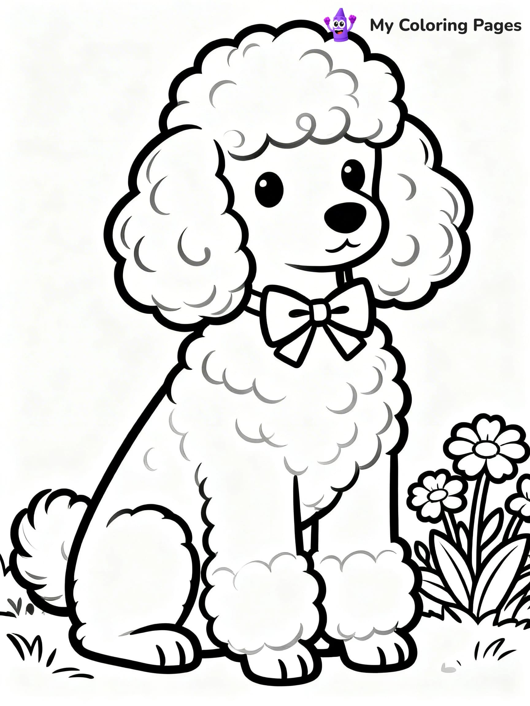 Poodle Coloring Pages - 23