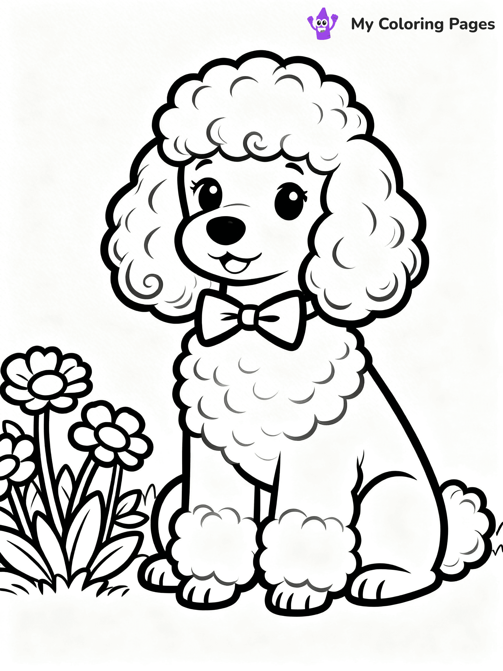 Poodle Coloring Pages - 22