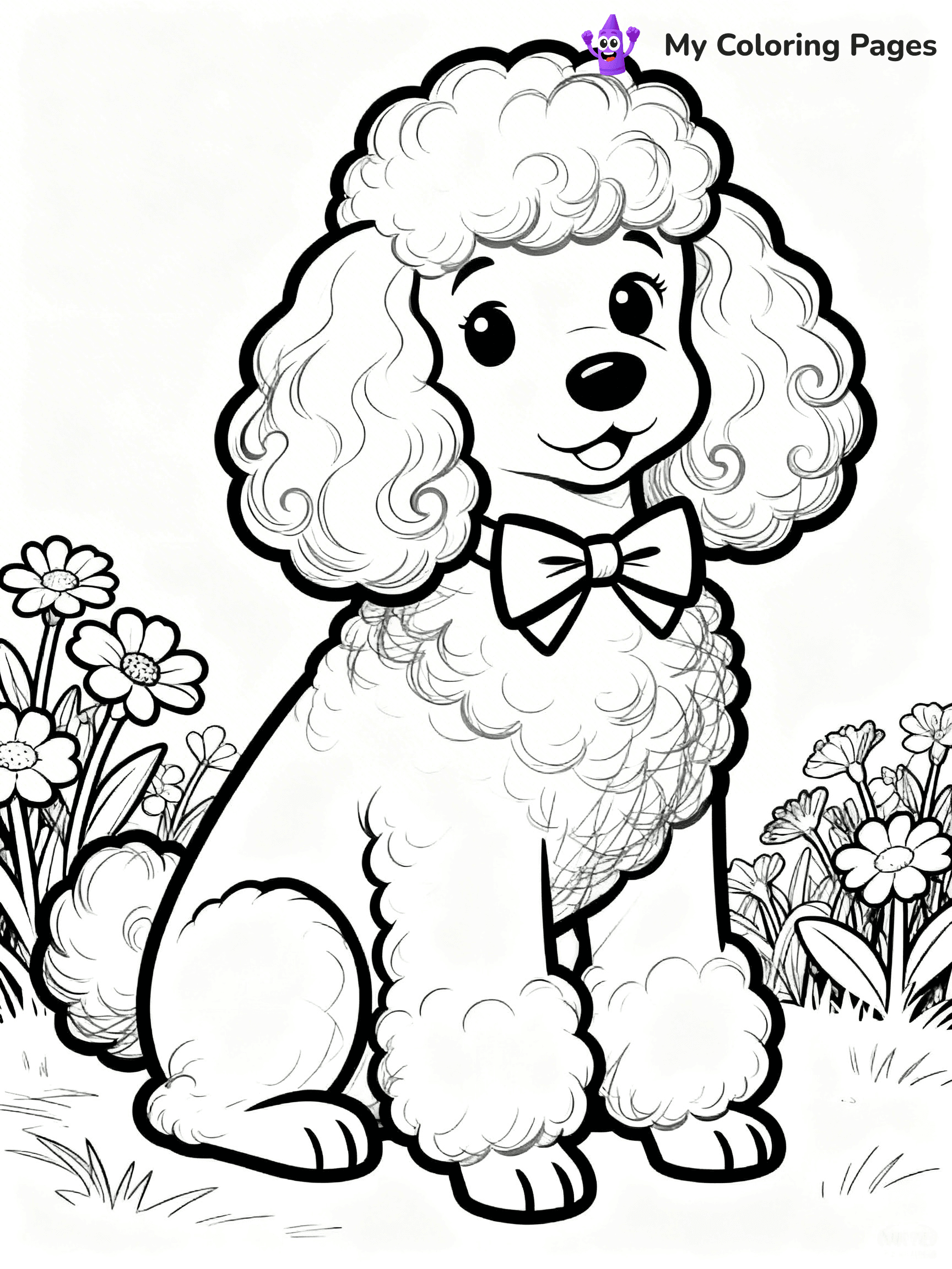 Poodle Coloring Pages - 21