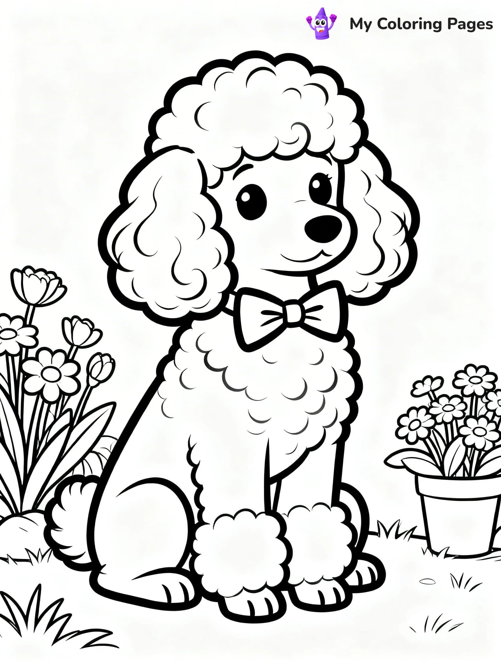 Poodle Coloring Pages - 20