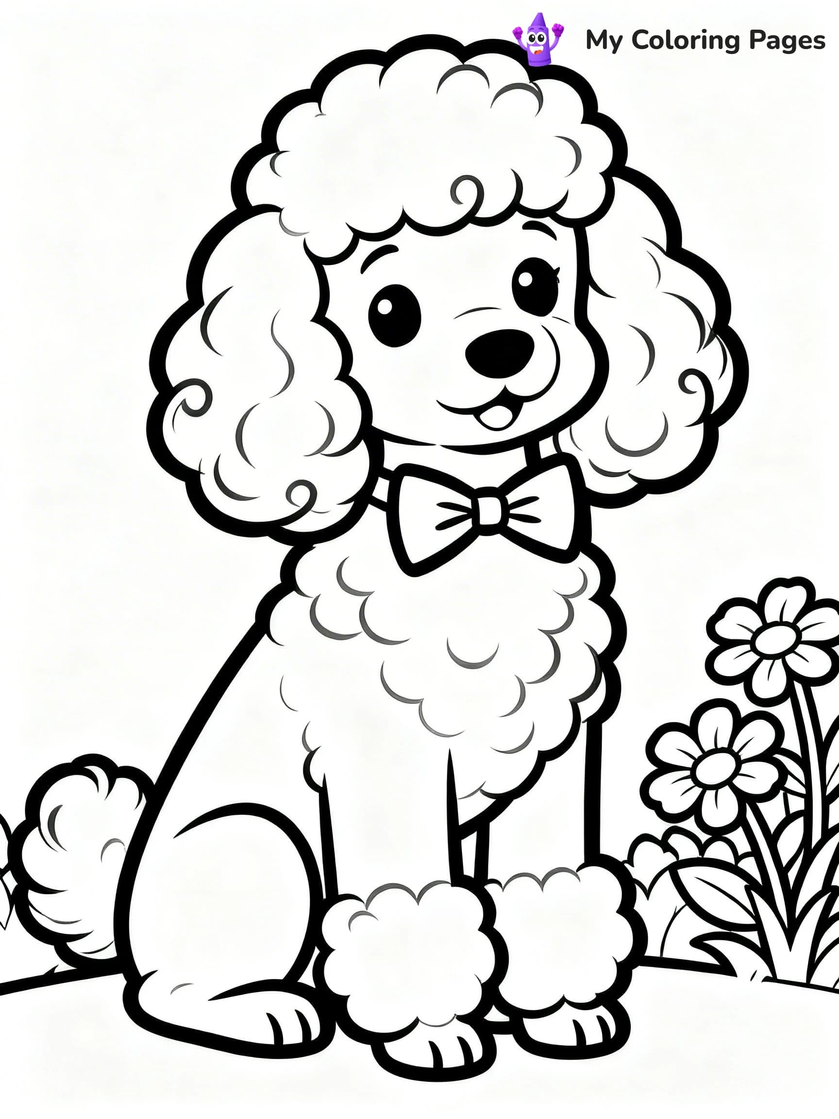 Poodle Coloring Pages - 19