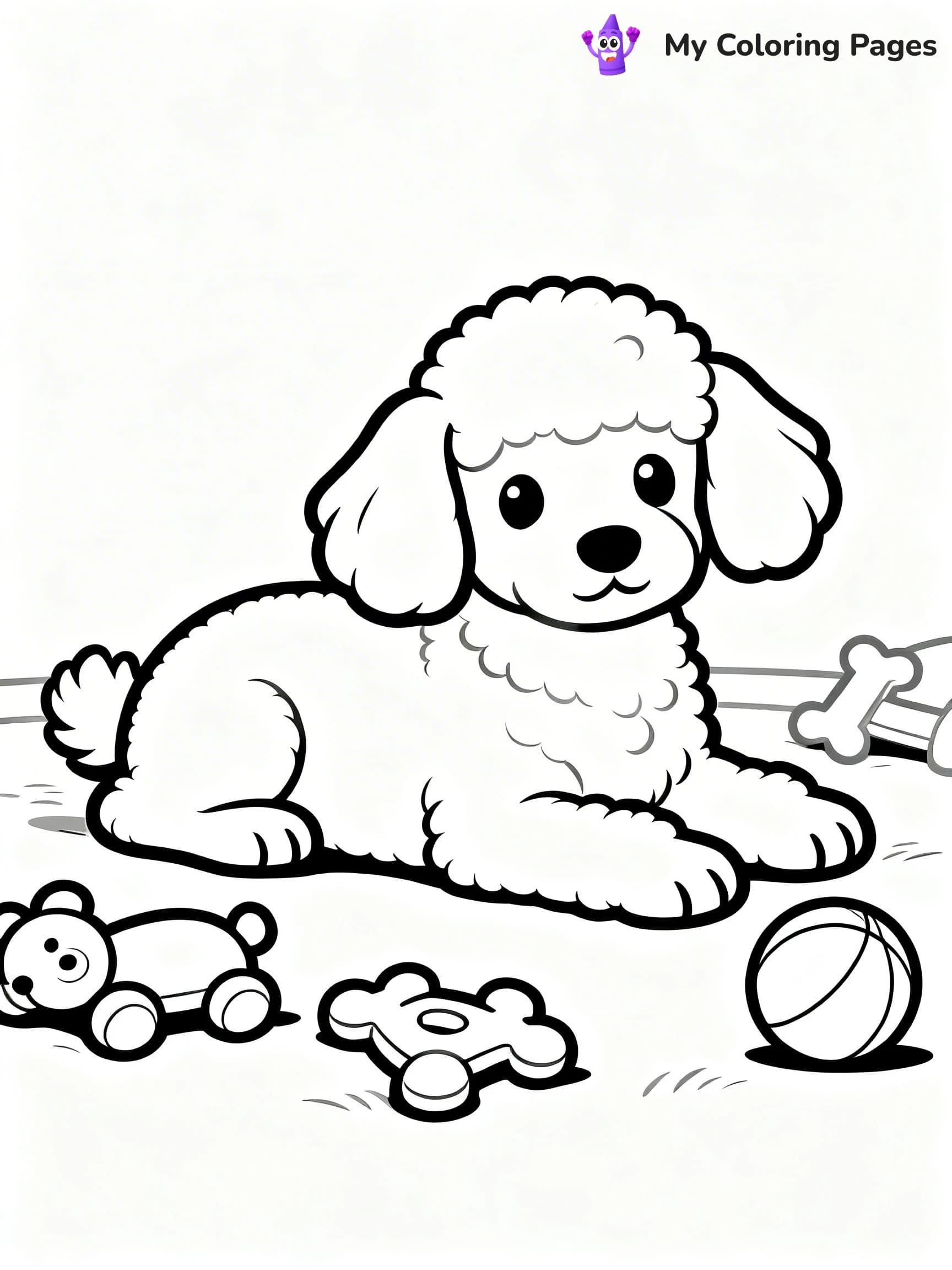 Poodle Coloring Pages - 17