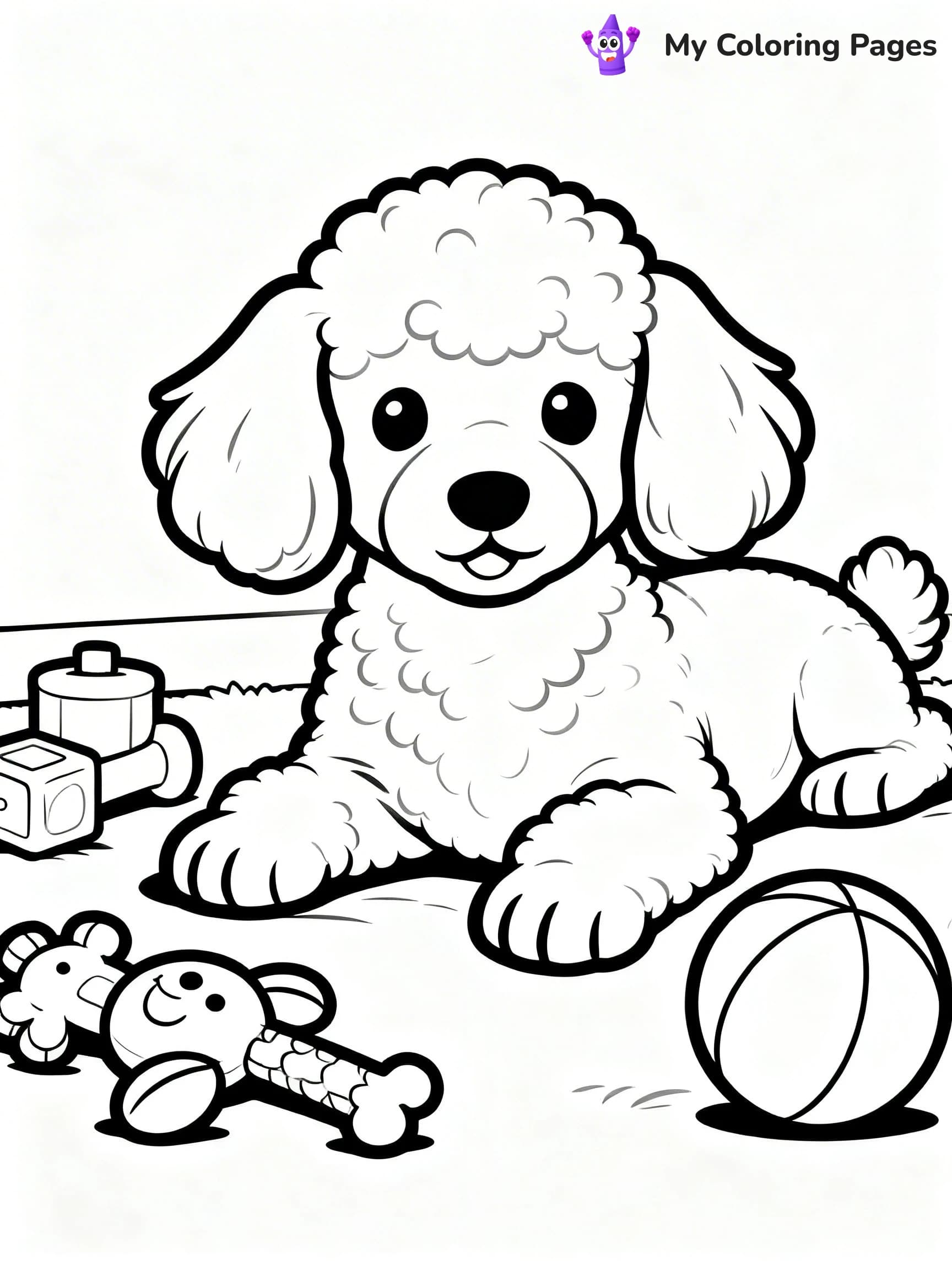 Poodle Coloring Pages - 16