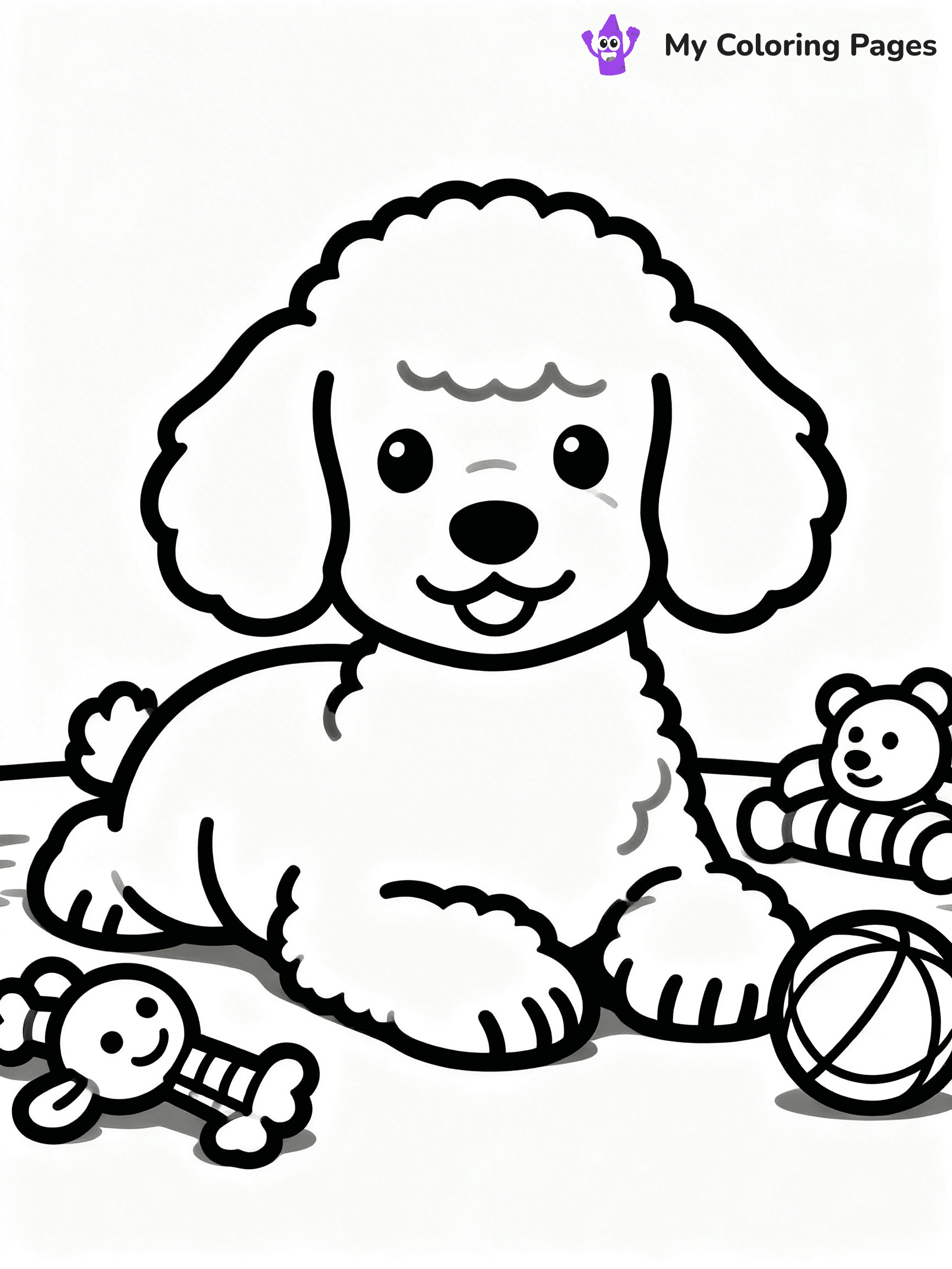Poodle Coloring Pages - 14