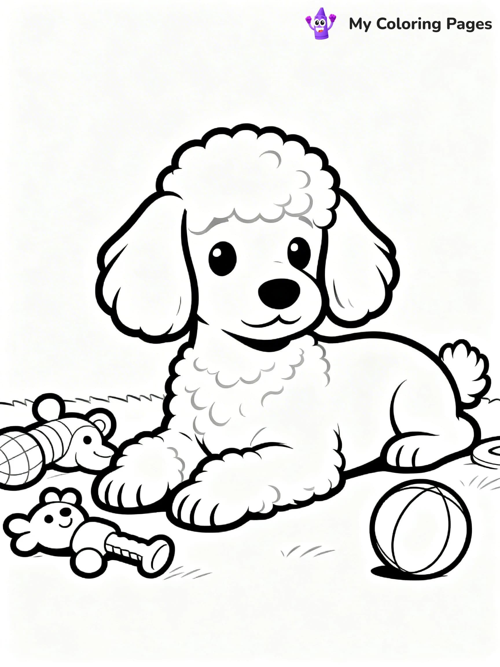 Poodle Coloring Pages - 13
