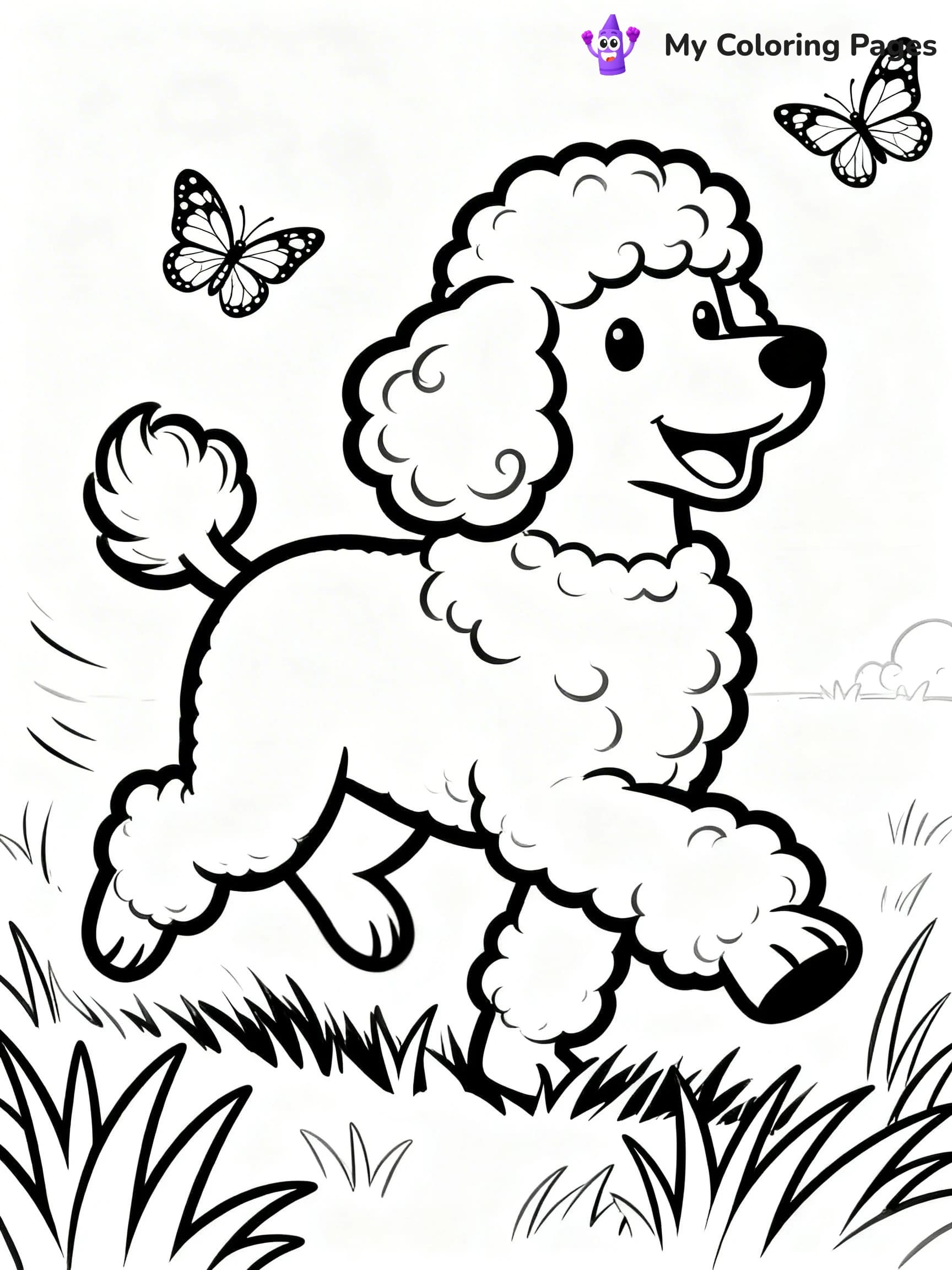 Poodle Coloring Pages - 12