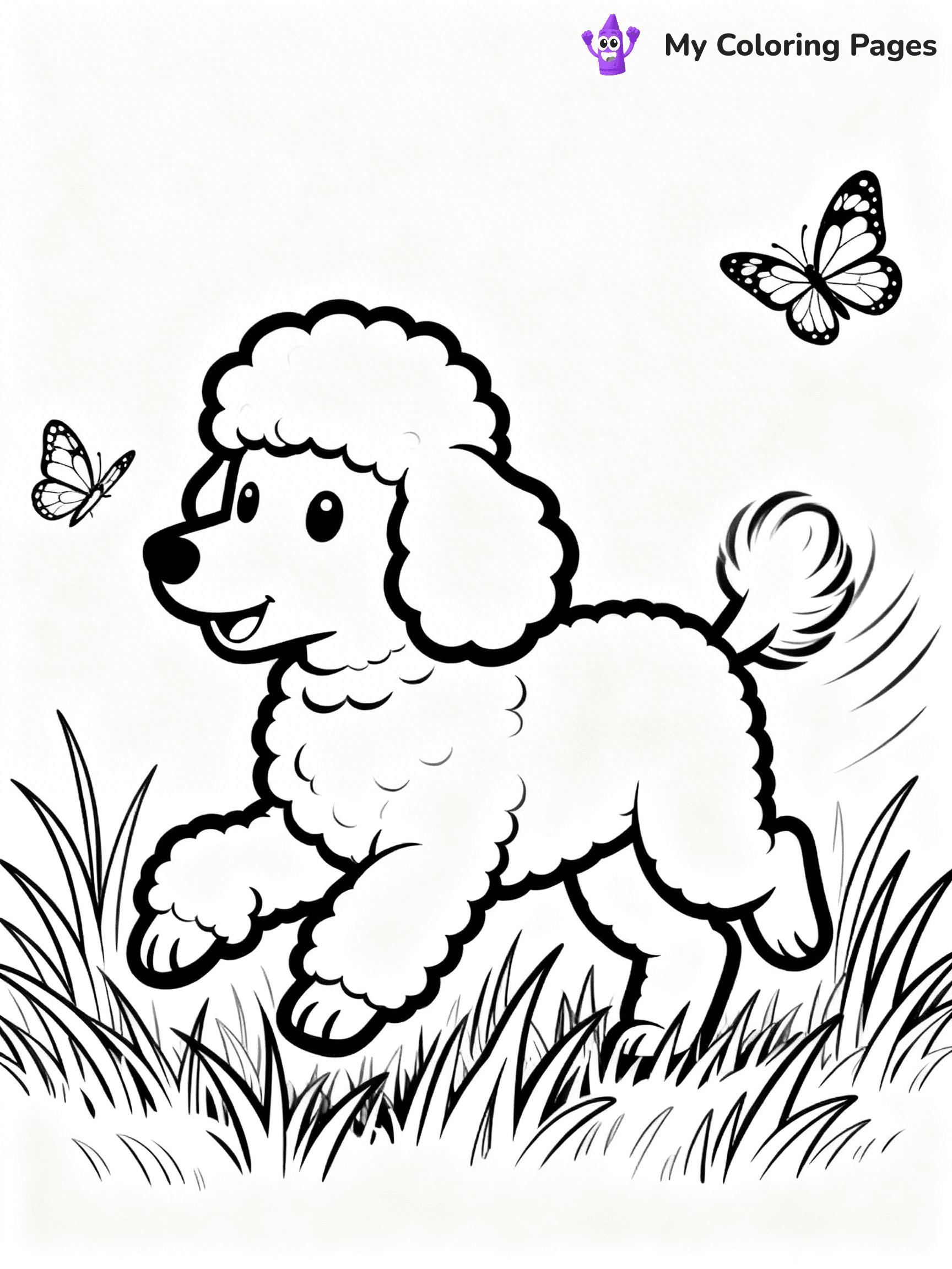 Poodle Coloring Pages - 11