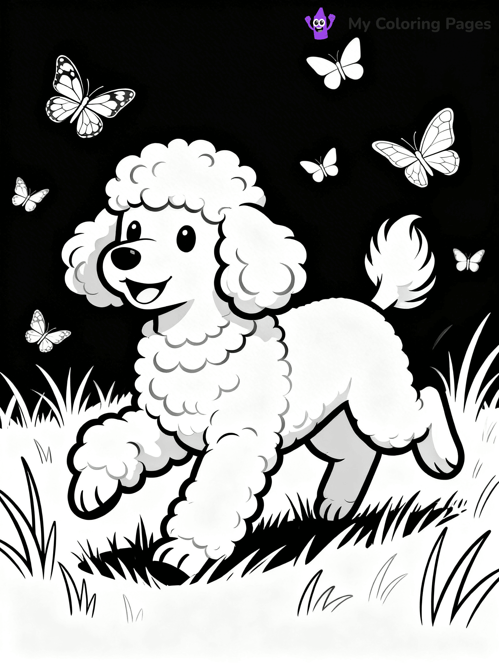 Poodle Coloring Pages - 10