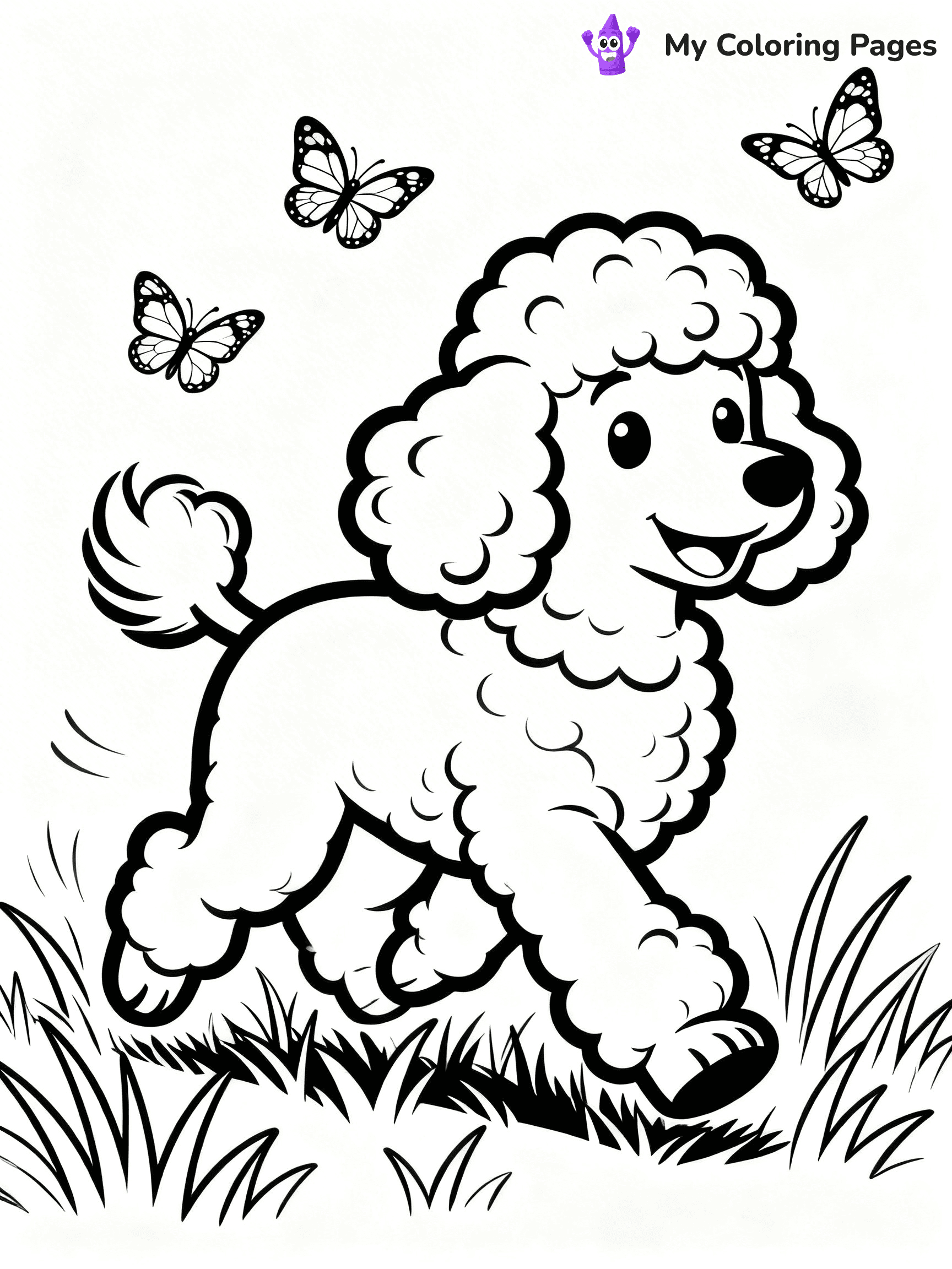 Poodle Coloring Pages - 9