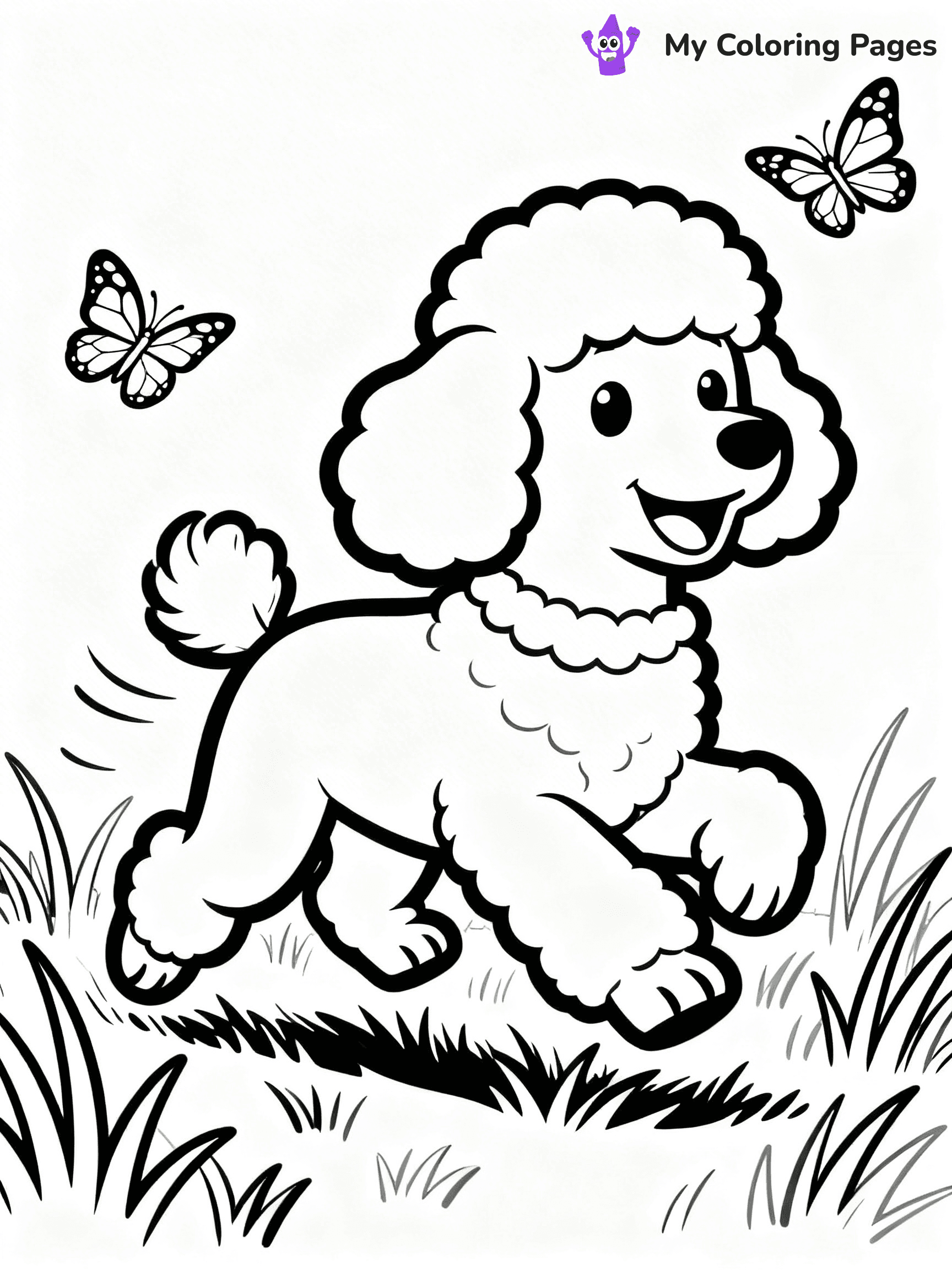 Poodle Coloring Pages - 8