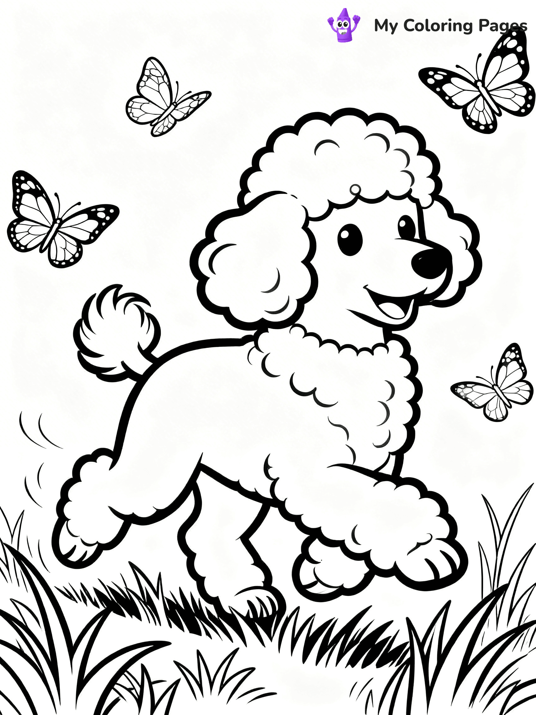 Poodle Coloring Pages - 7