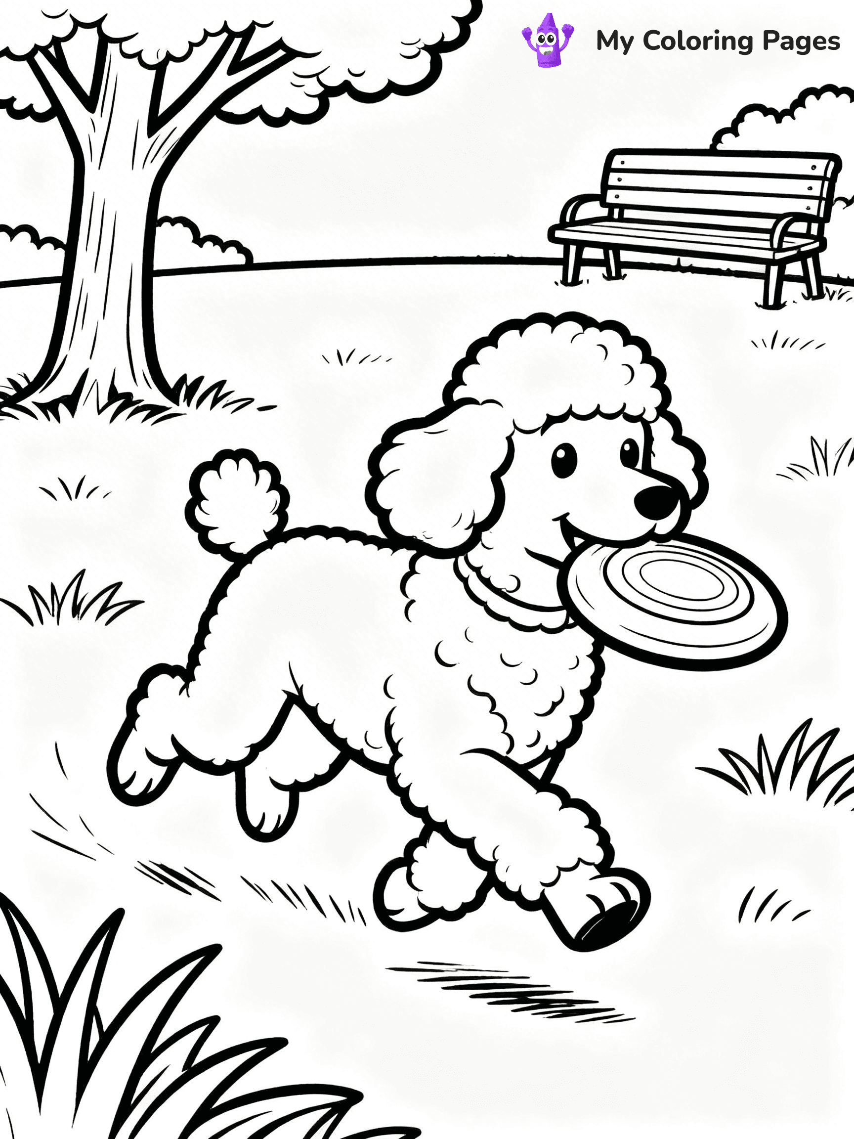 Poodle Coloring Pages - 5