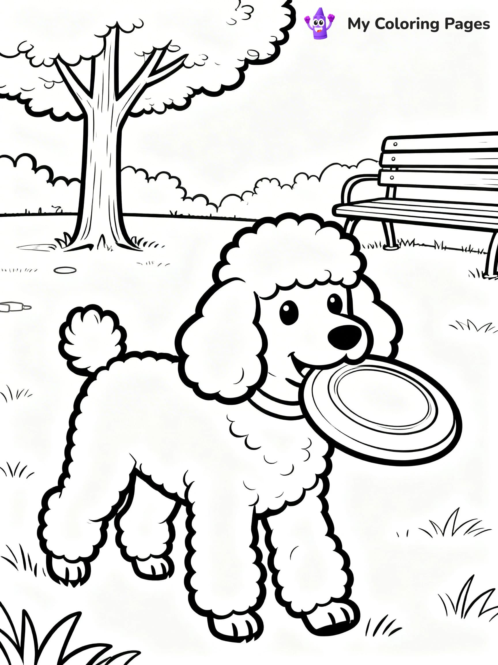 Poodle Coloring Pages - 3