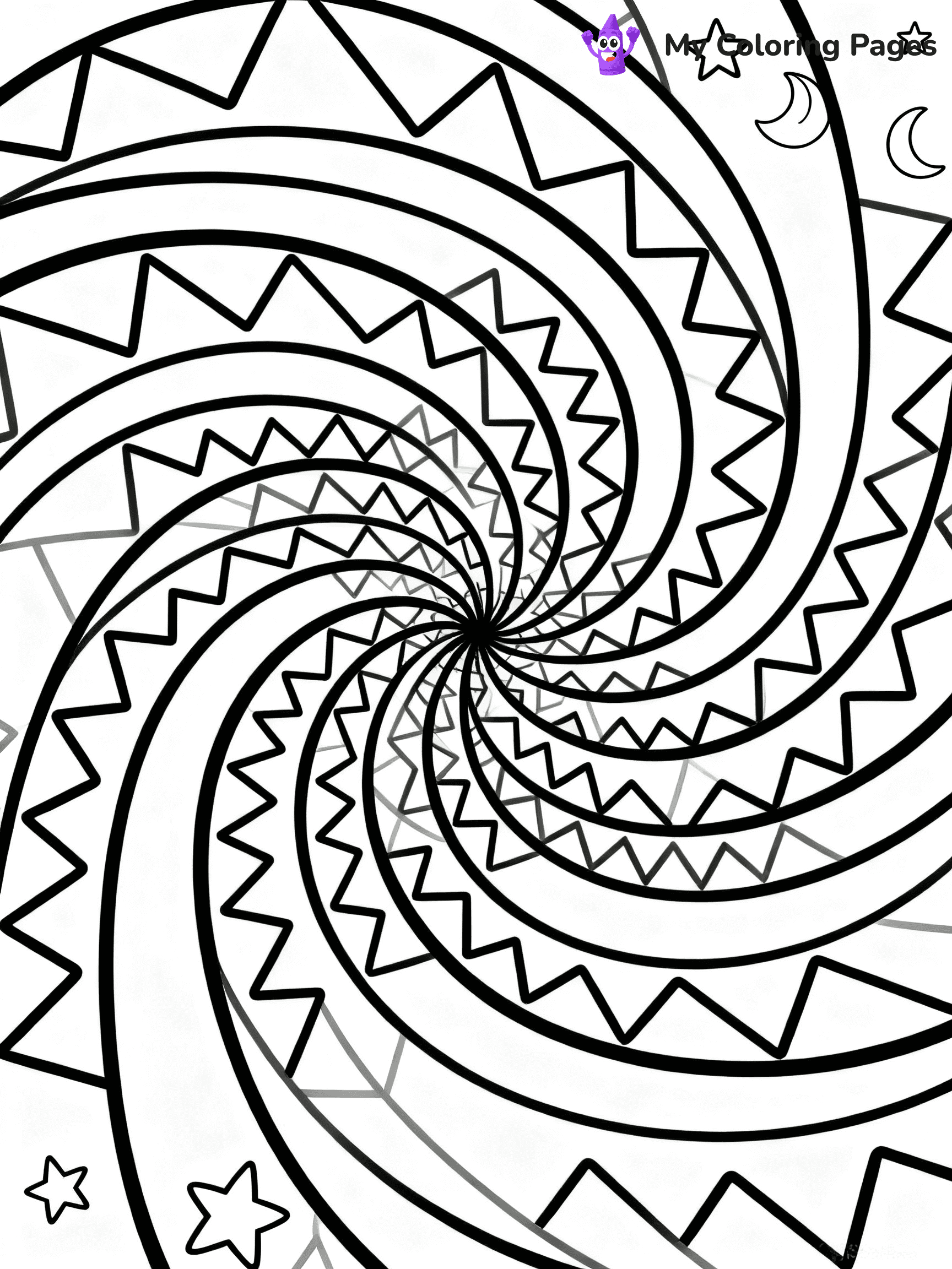 Abstract Coloring Pages - 8